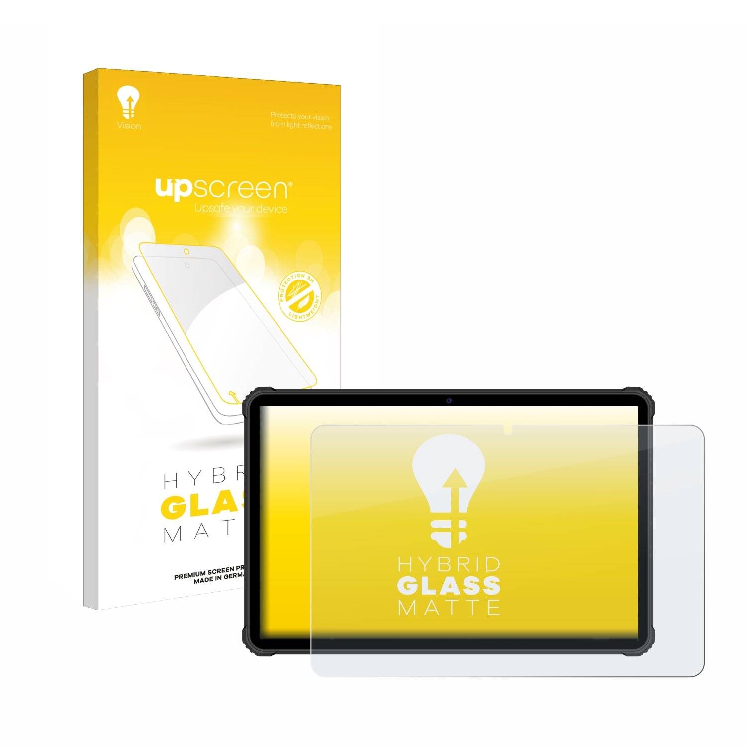 upscreen Hybrid Glas Matt Panzer-Folie für Oukitel