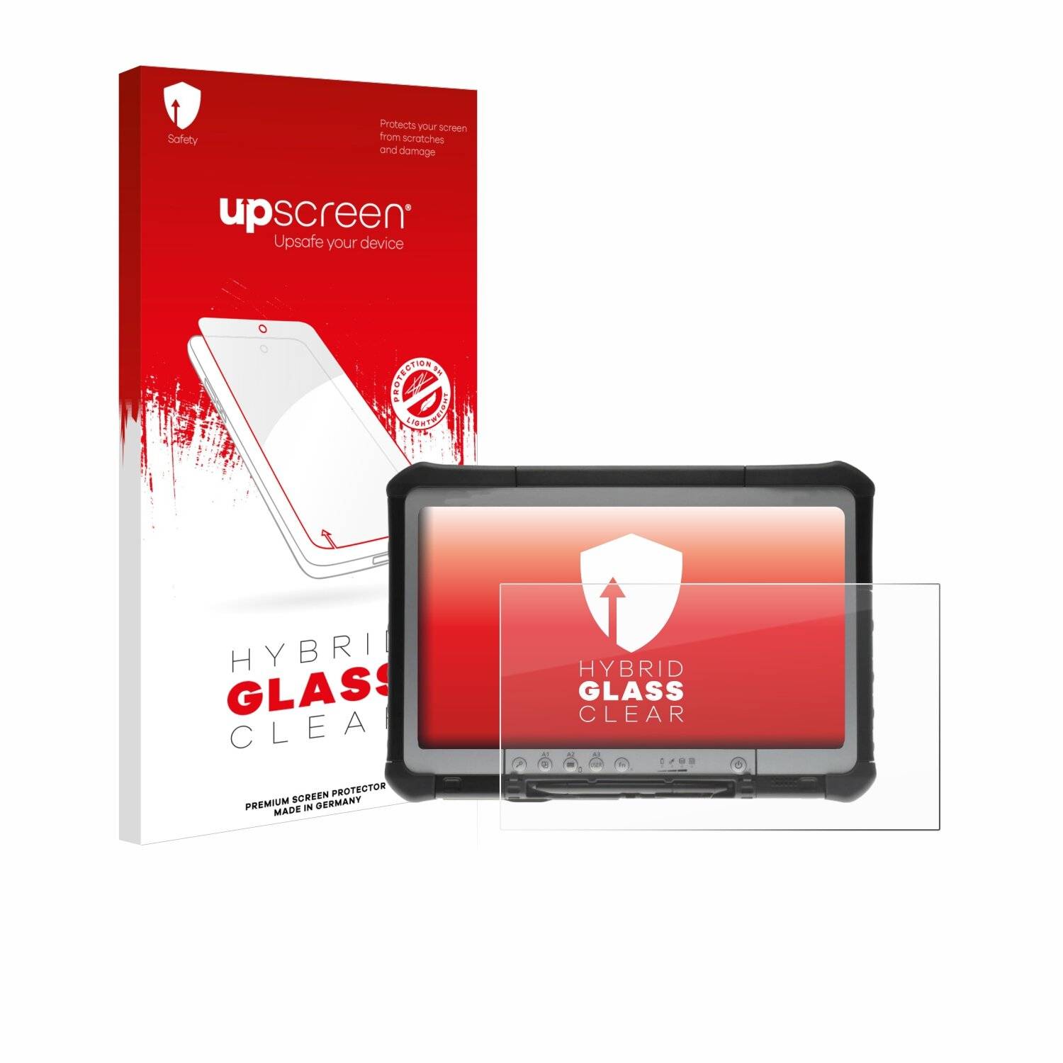 upscreen Hybrid Glas Panzer-Folie für Panasonic Toughbook