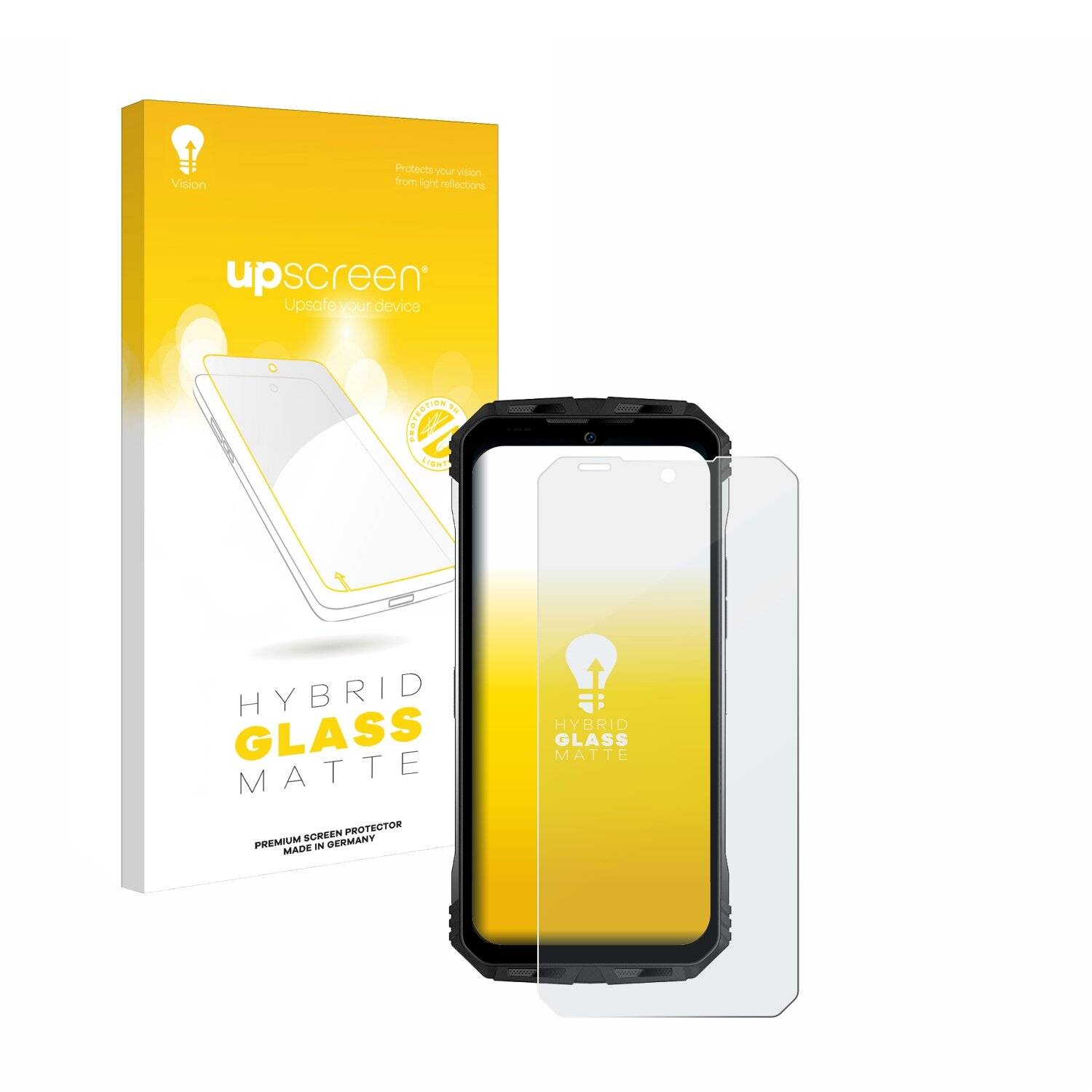 upscreen Hybrid Glas Matt Panzer-Folie für Doogee S100