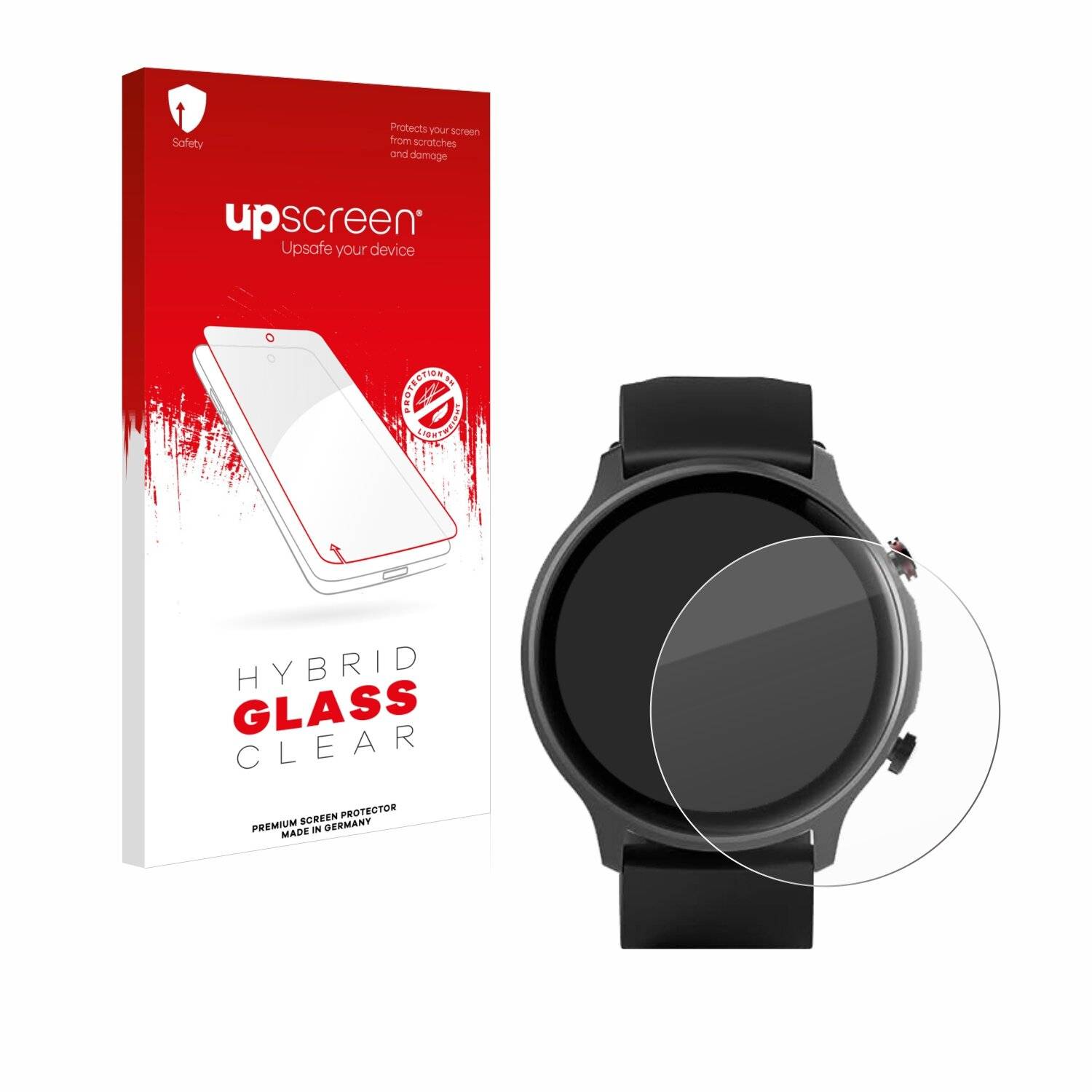 upscreen Hybrid Glas Panzer-Folie für Hama Fit Watch