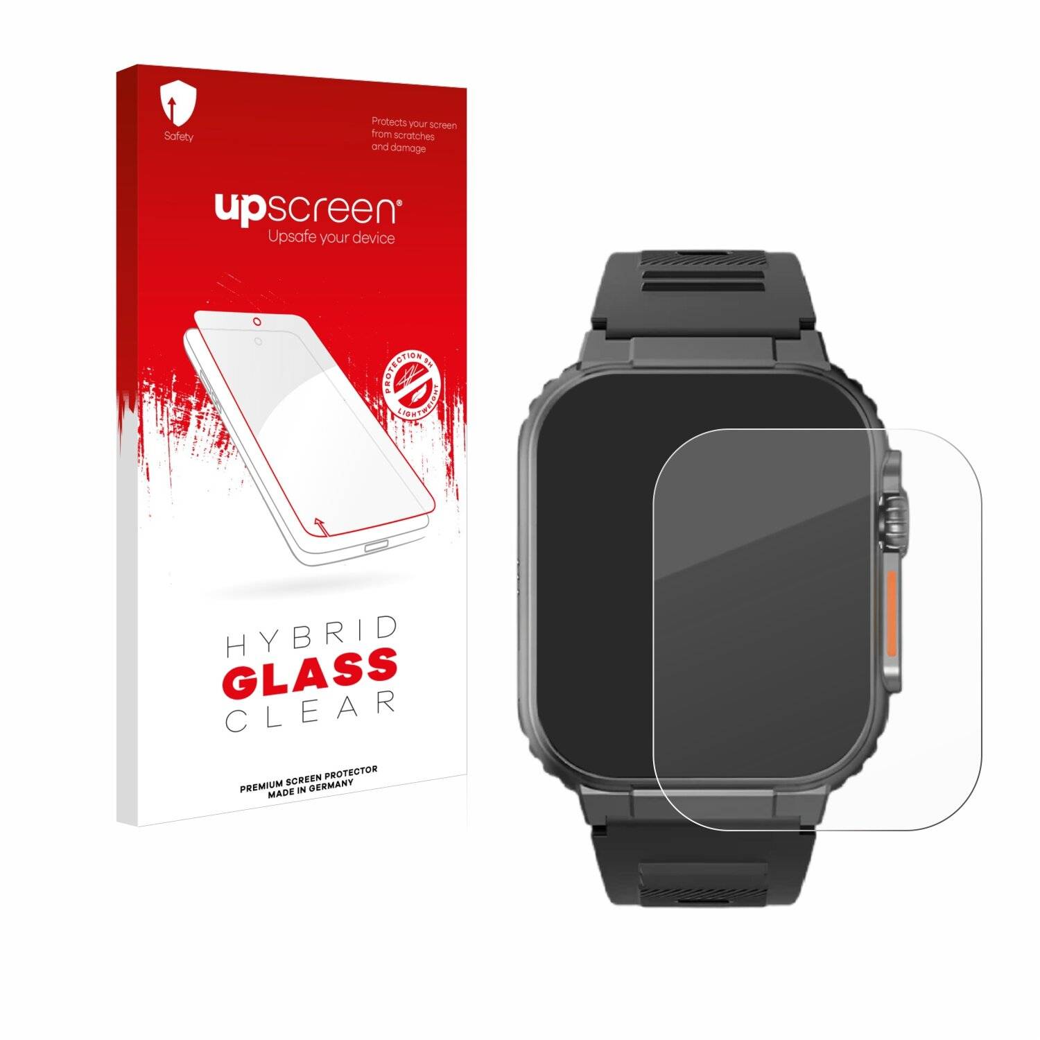 upscreen Hybrid Glas Panzer-Folie für Njord Gear The Indestructible Smartwatch