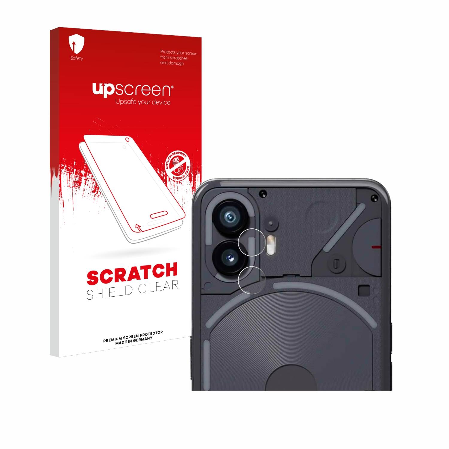 upscreen Scratch Shield Schutzfolie für Nothing Phone (2) (NUR Kameraschutz)