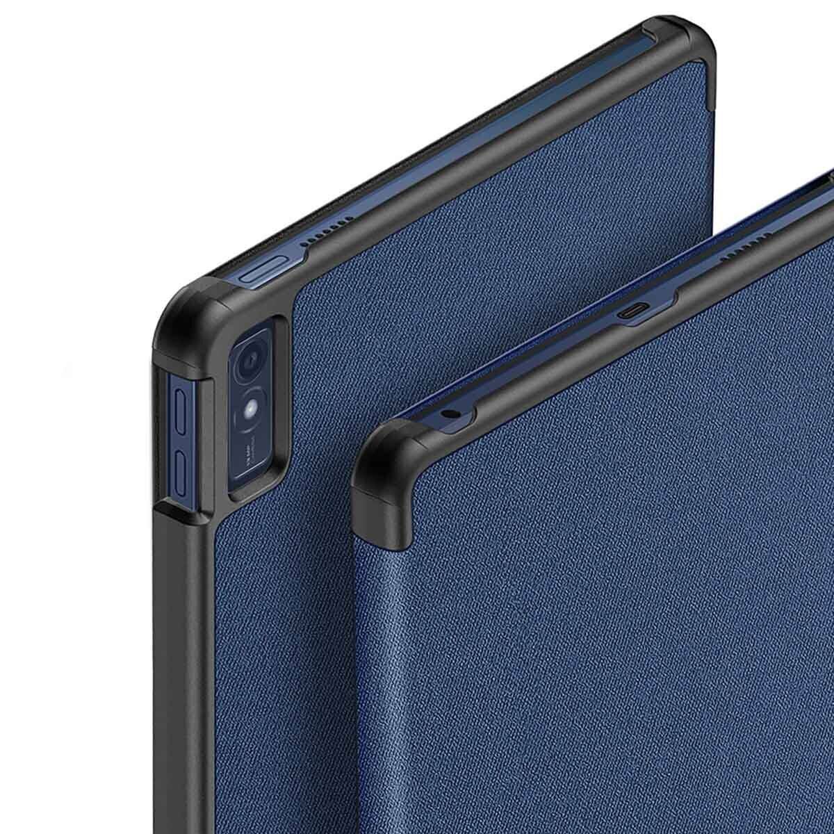 Dux Ducis Domo Hartschale mit Smart Sleep und integrierter Standfunktion kompatibel mit Lenovo Tab M10 10.6" Blau