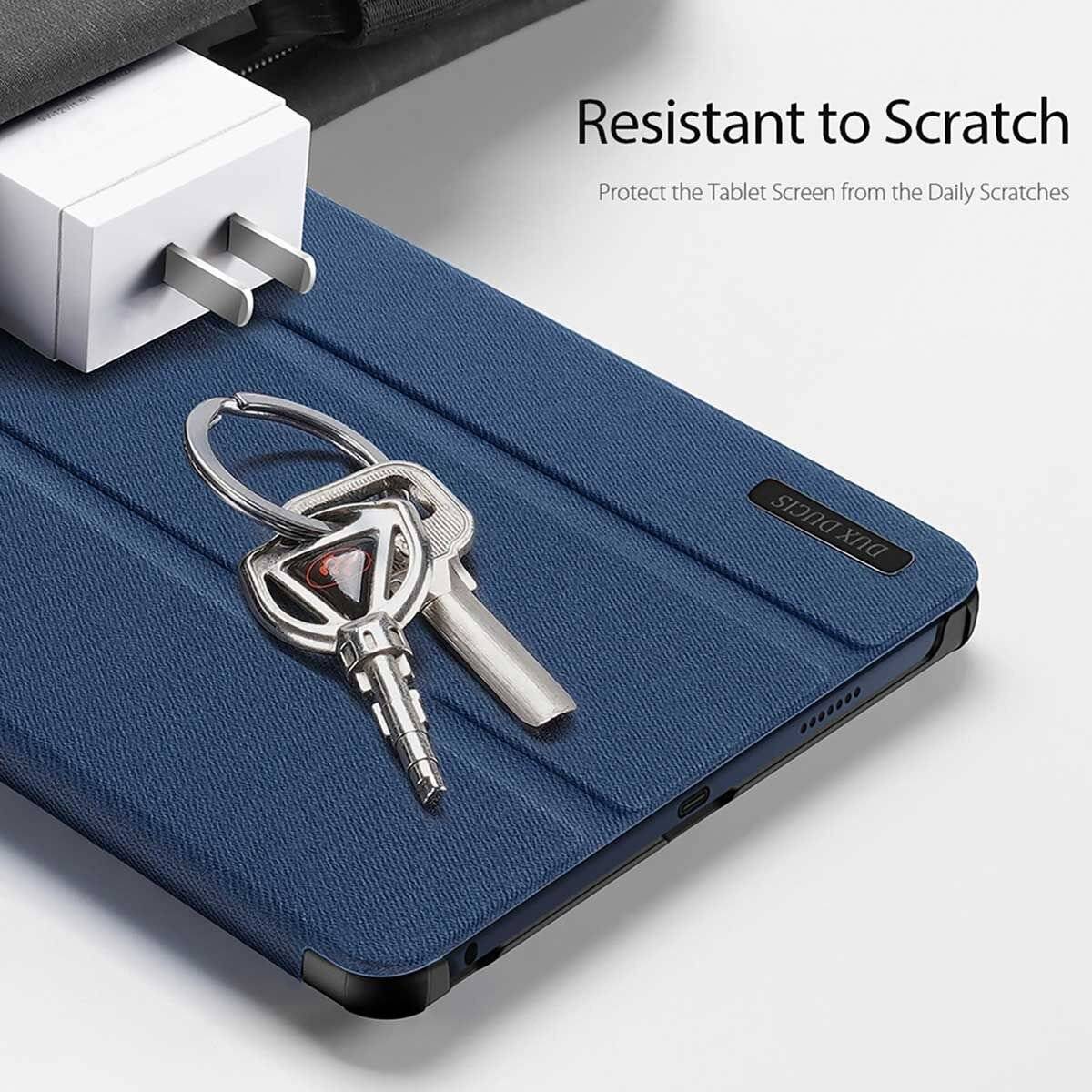 Dux Ducis Domo Hartschale mit Smart Sleep und integrierter Standfunktion kompatibel mit Lenovo Tab M10 10.6" Blau