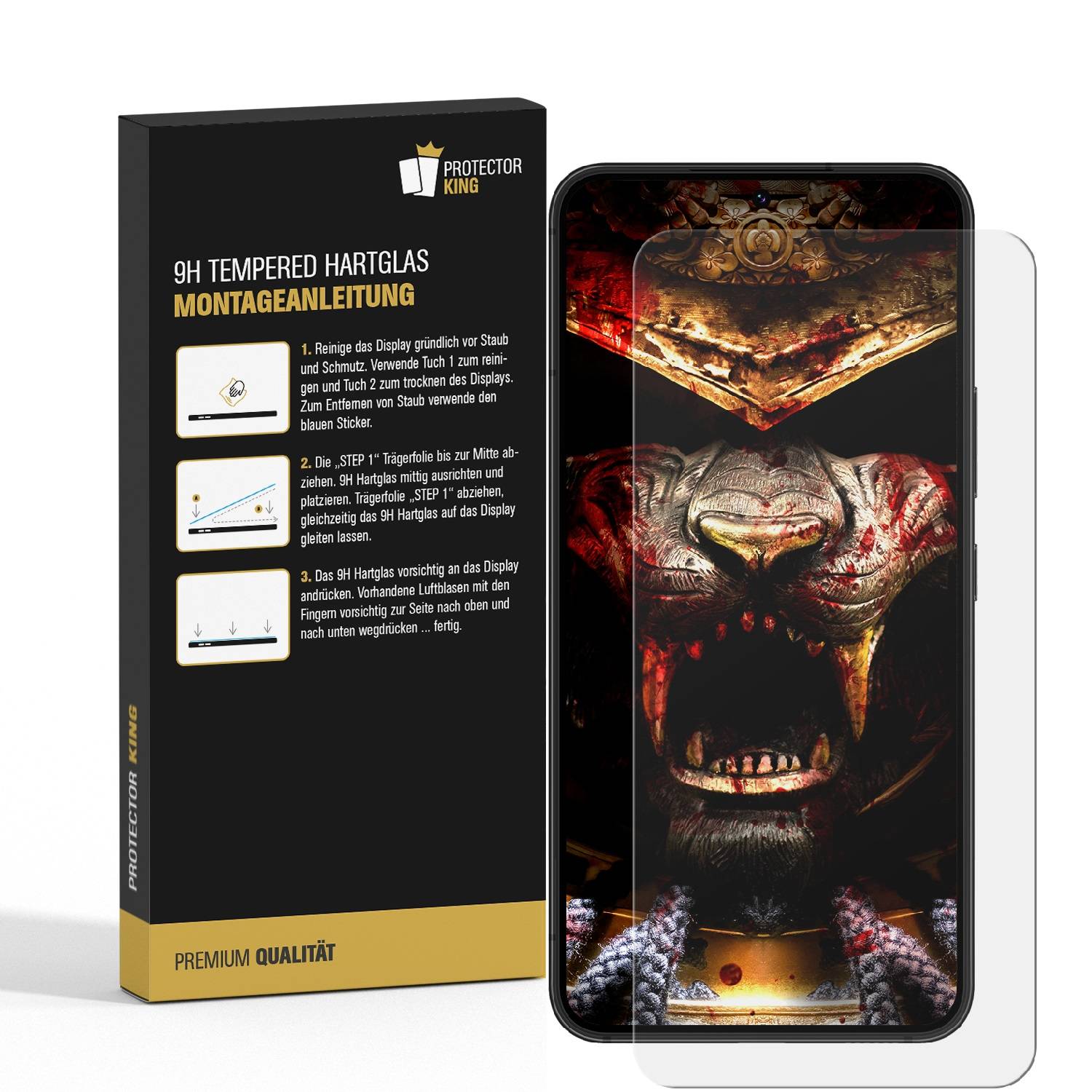 3x 9H Panzerglas für Samsung Galaxy S25 3D klar Displayschutz Schutzglas Tempered Hartglas Screen Protector