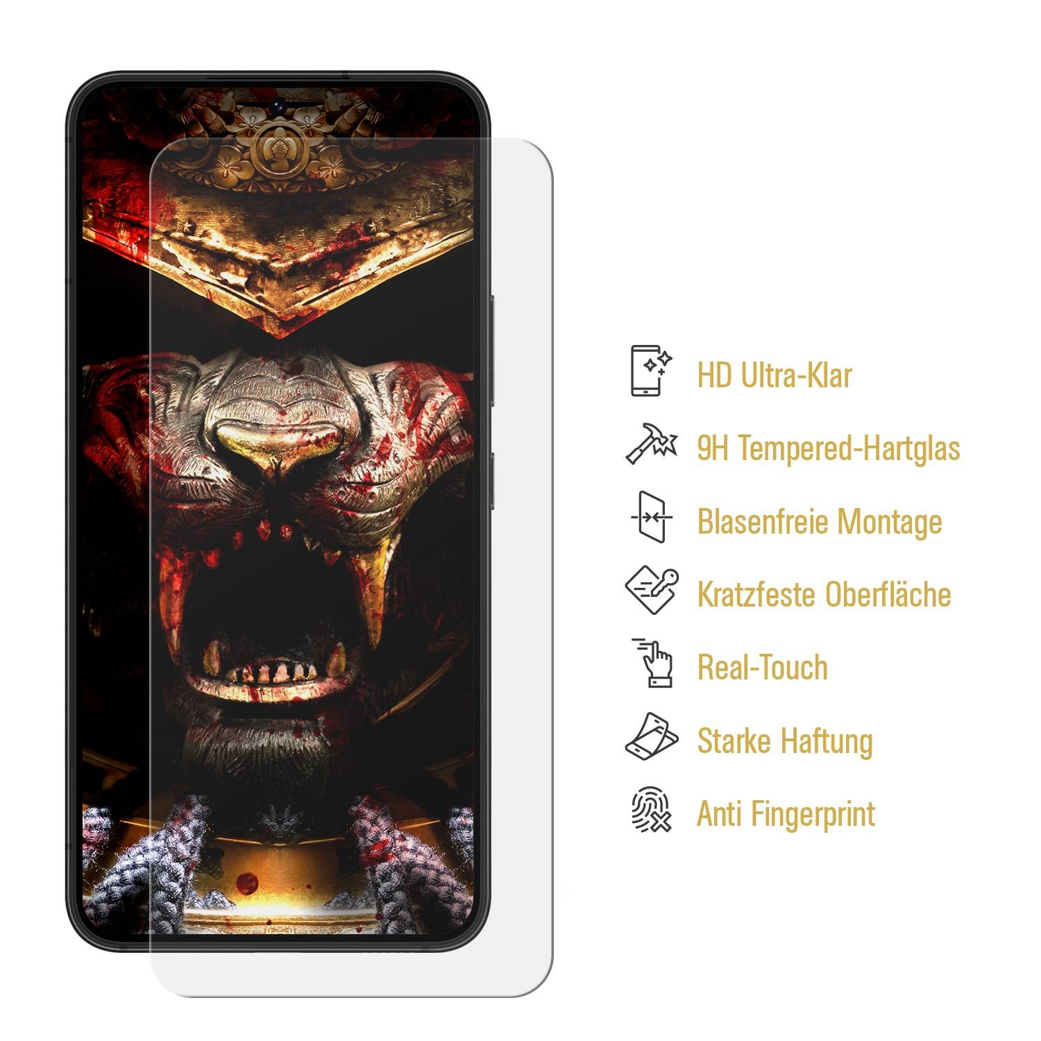 3x 9H Panzerglas für Samsung Galaxy S25 3D klar Displayschutz Schutzglas Tempered Hartglas Screen Protector