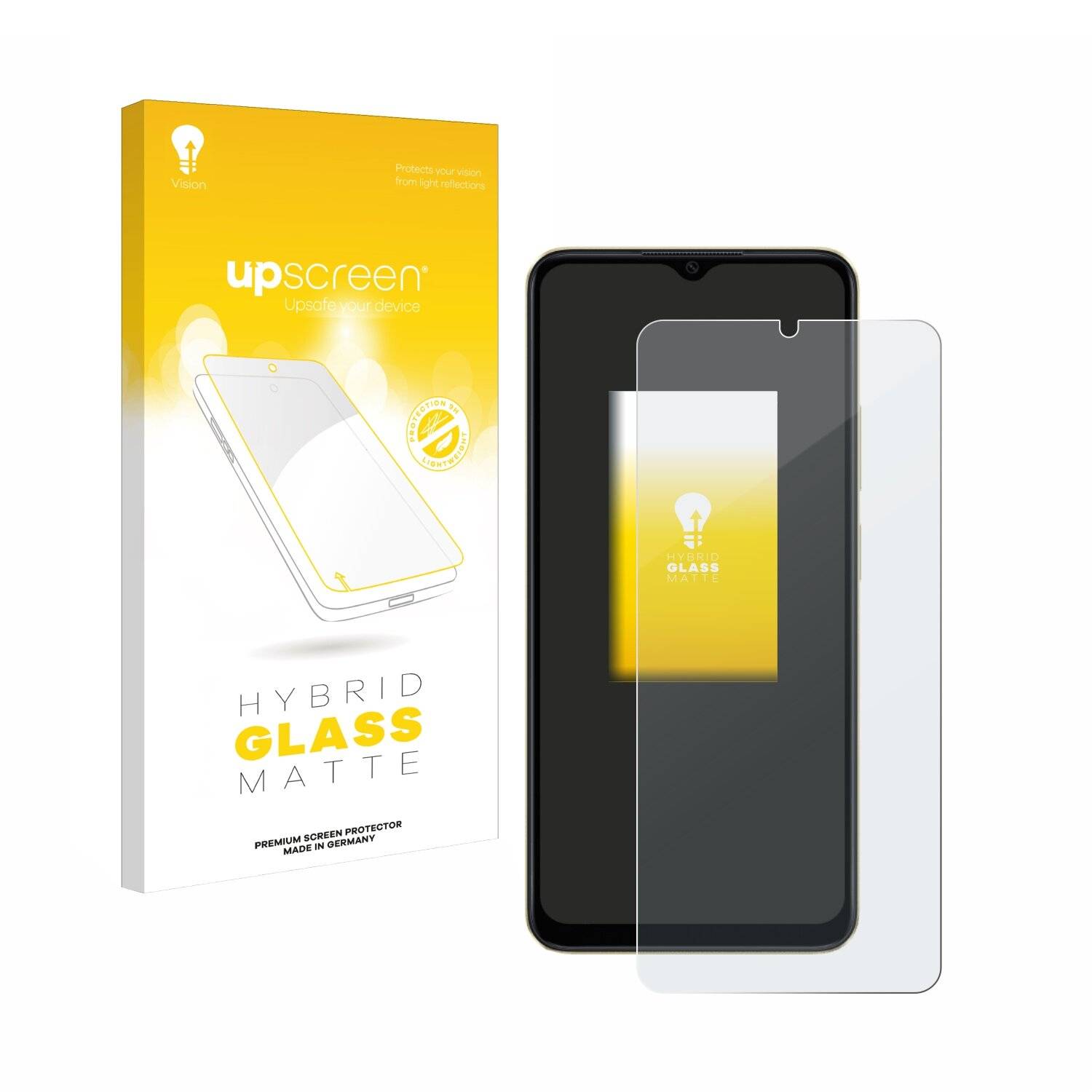 upscreen Hybrid Glas Matt Panzer-Folie für Oppo