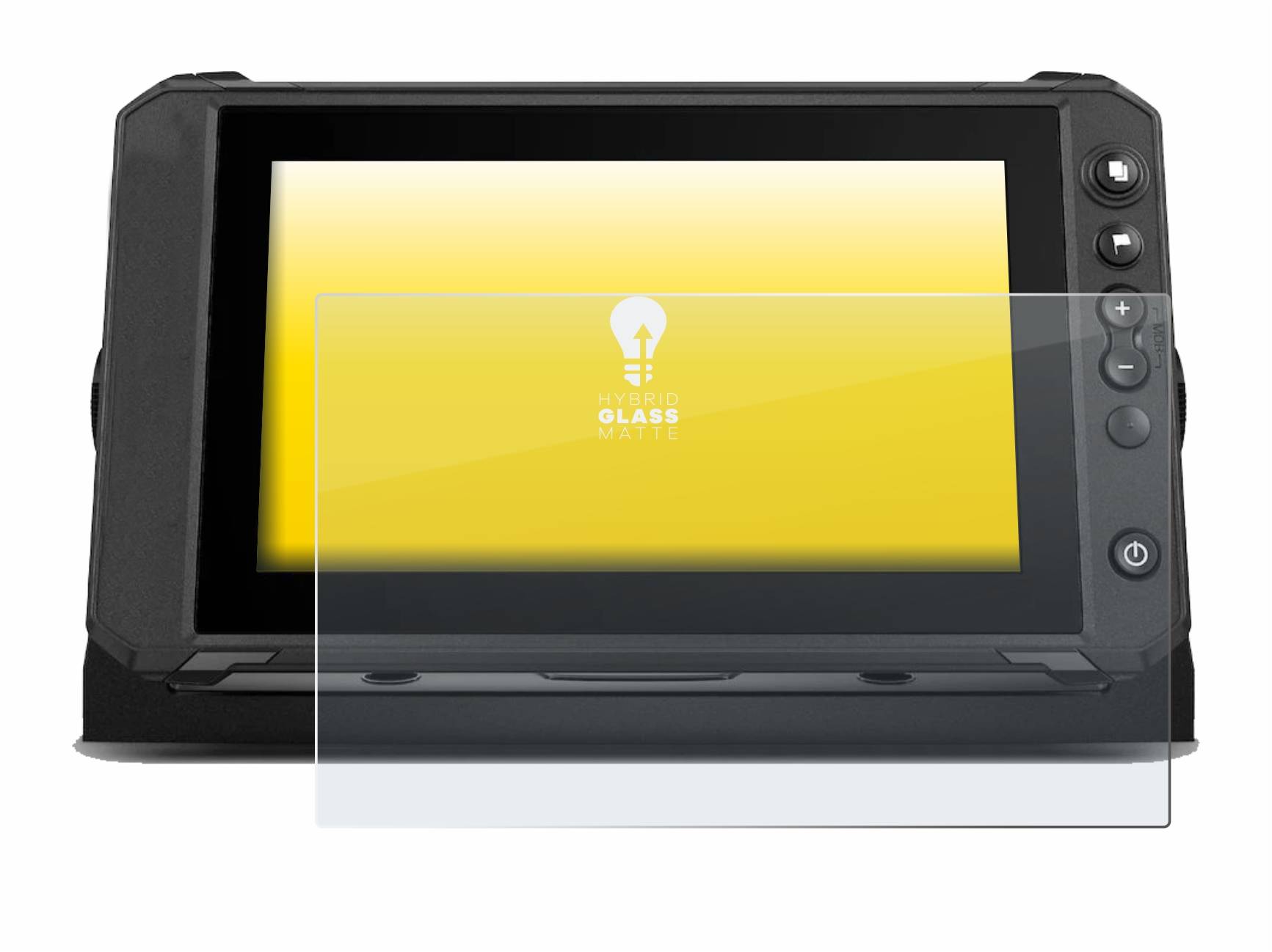 upscreen Hybrid Glas Matt Panzer-Folie für Lowrance Elite FS 9