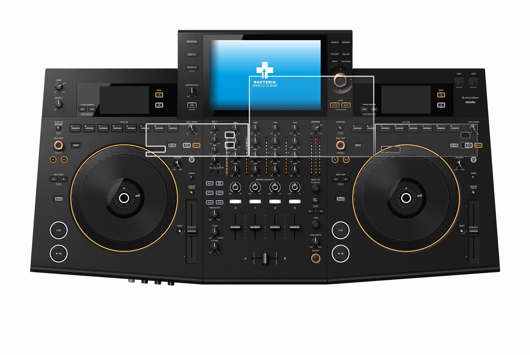 upscreen Bacteria Shield Schutzfolie für Pioneer OPUS-QUAD - Antibakteriell