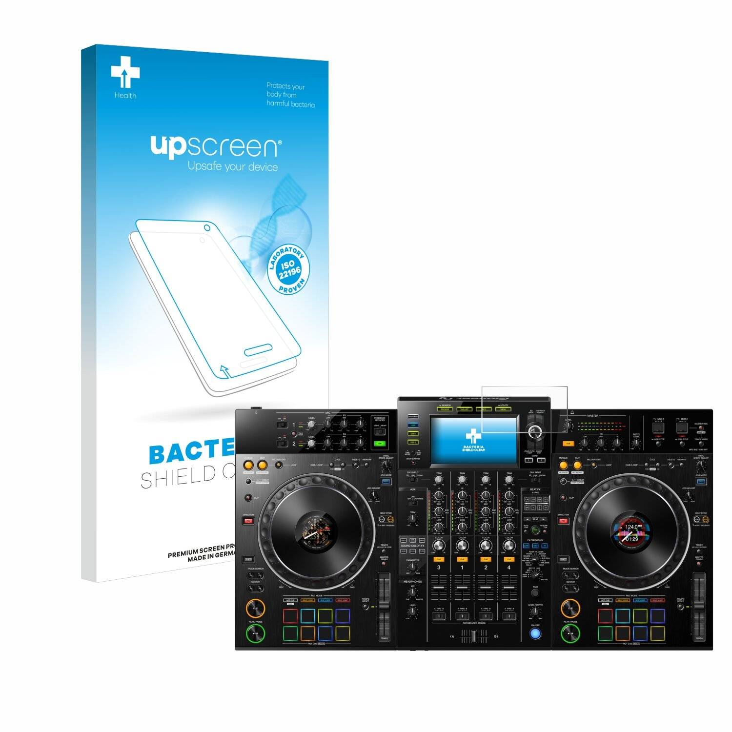 upscreen Bacteria Shield Schutzfolie für Pioneer XDJ -XZ -