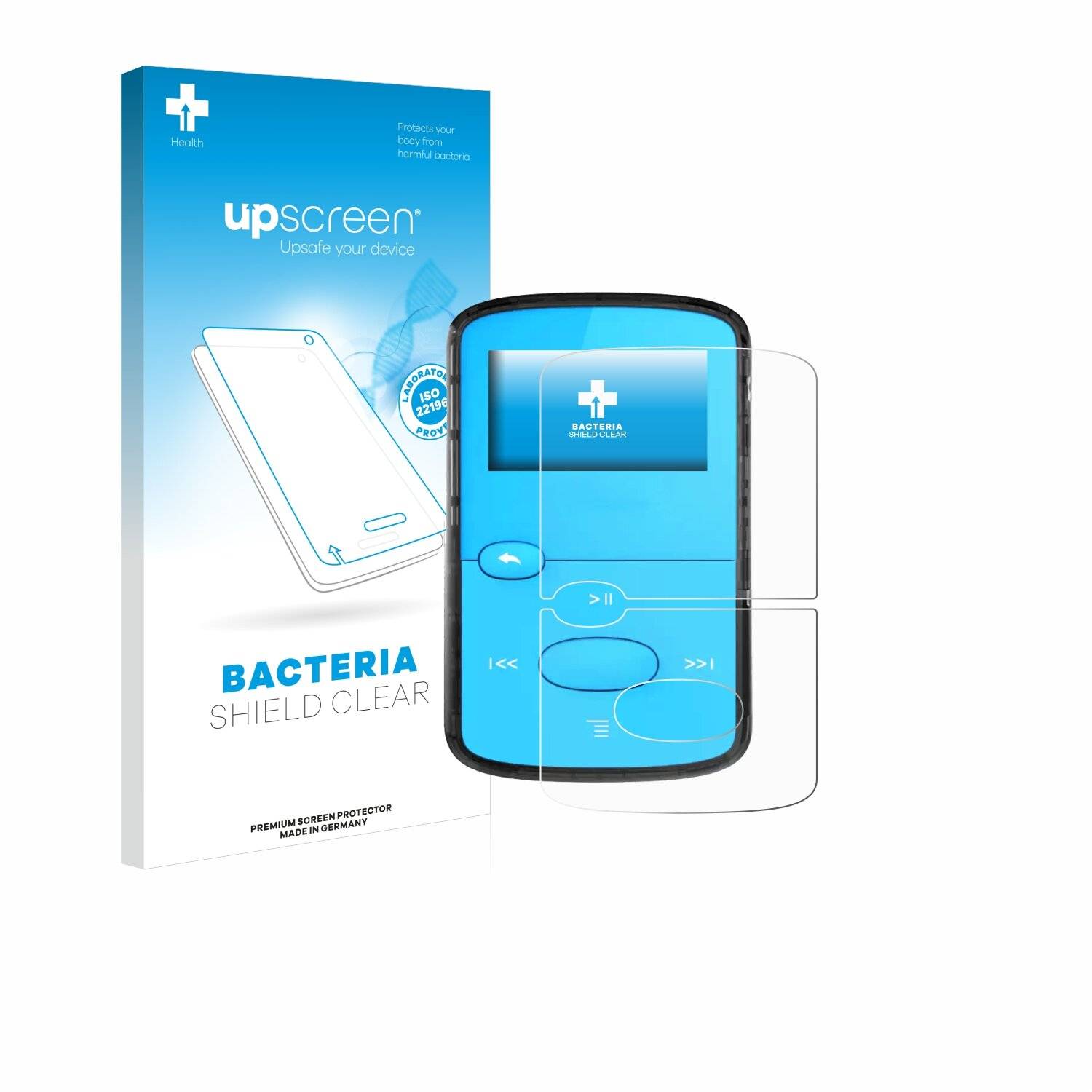 upscreen Bacteria Shield Schutzfolie für SanDisk Clip Jam -