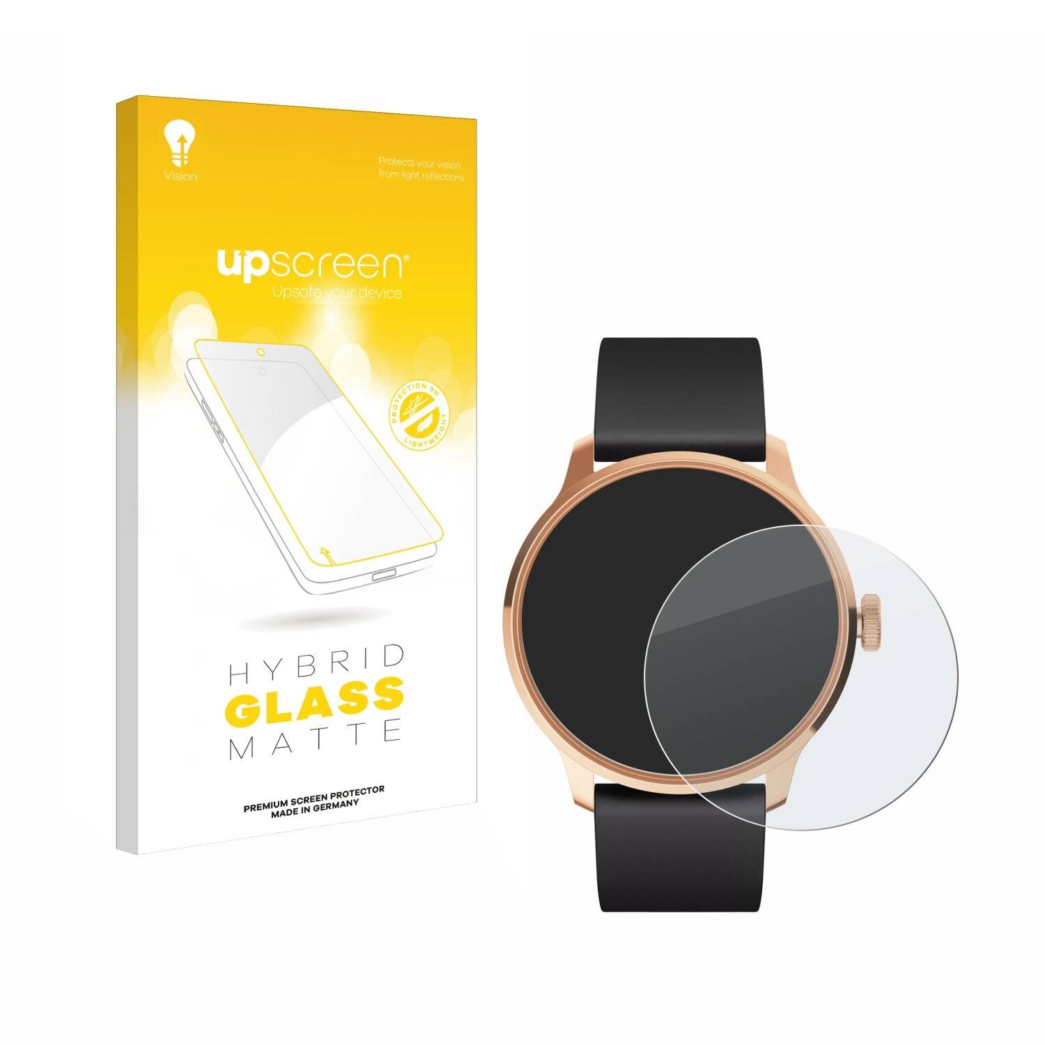 upscreen Hybrid Glas Matt Panzer-Folie für Withings ScanWatch