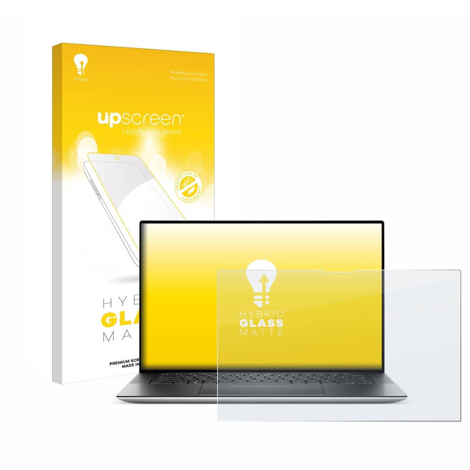 upscreen Hybrid Glas Matt Panzer-Folie für Dell XPS 15 9530