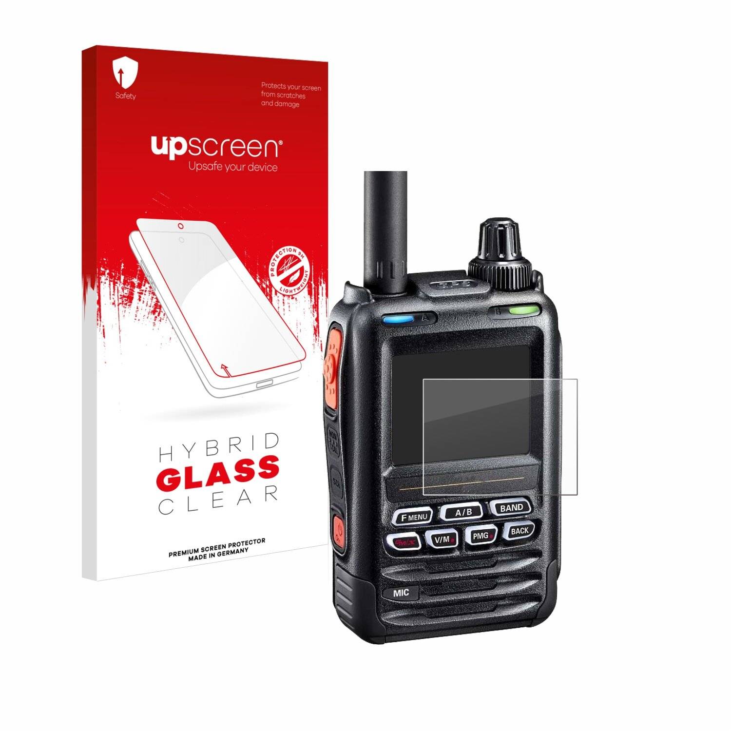 upscreen Hybrid Glas Panzer-Folie für Yaesu