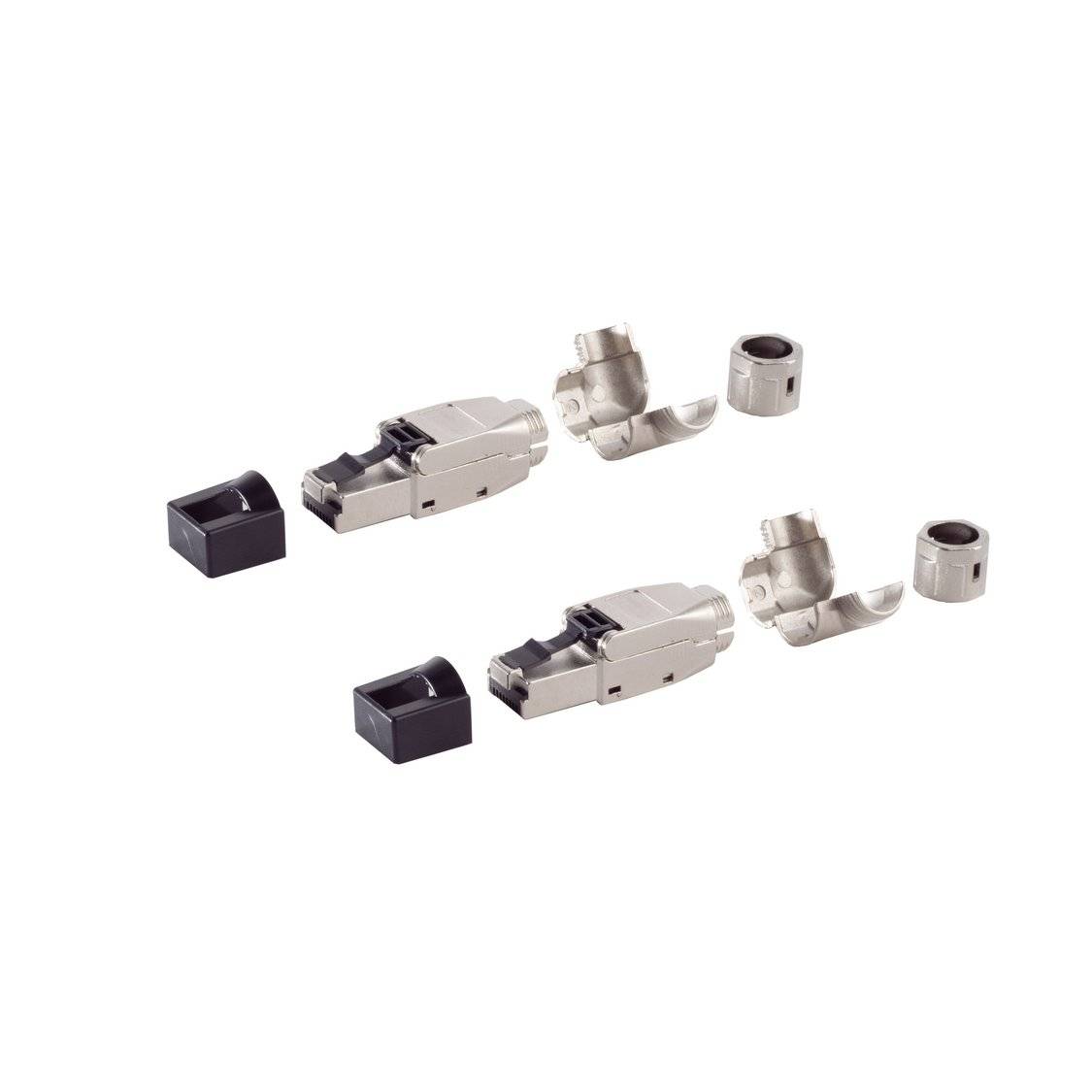 Netzwerkstecker, cat. 6A Tool-less RJ45 Stecker, werkzeuglos, Winkel, STP--VE2