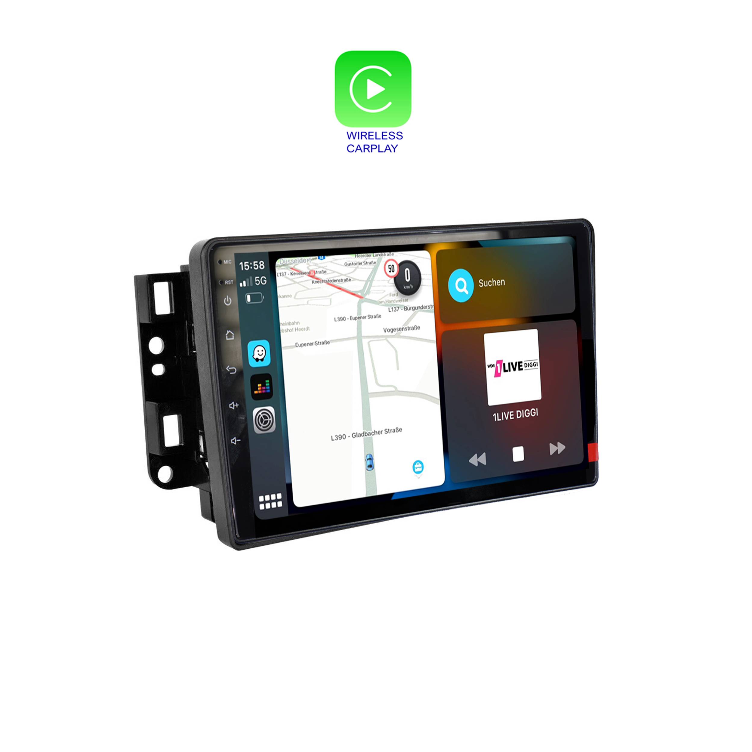 Für Chevrolet Captiva 12-16 9" Touchscreen Android Autoradio GPS Navigation CarPlay