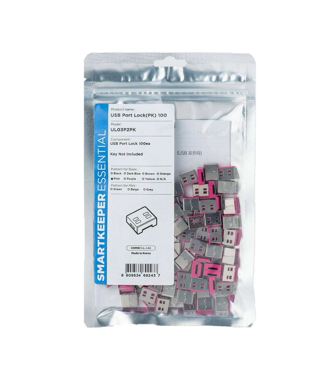 Smart Keeper Basic"USB-A Port" Blocker pink 100 Stk.