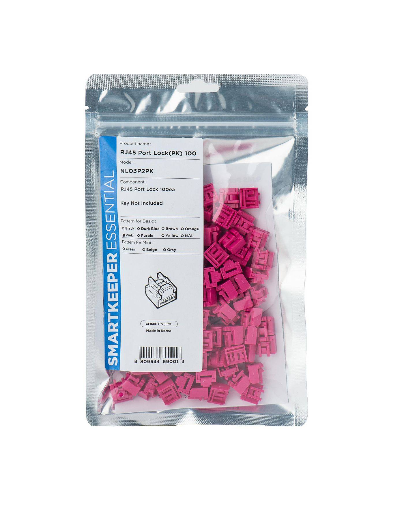 Smart Keeper Basic"RJ45 Port" Blocker pink 100 Stk.