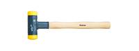 Wiha 800 - Blau - Gelb - 320 gRückschlagfreier Schonhammer mit Hickory-Holzstiel