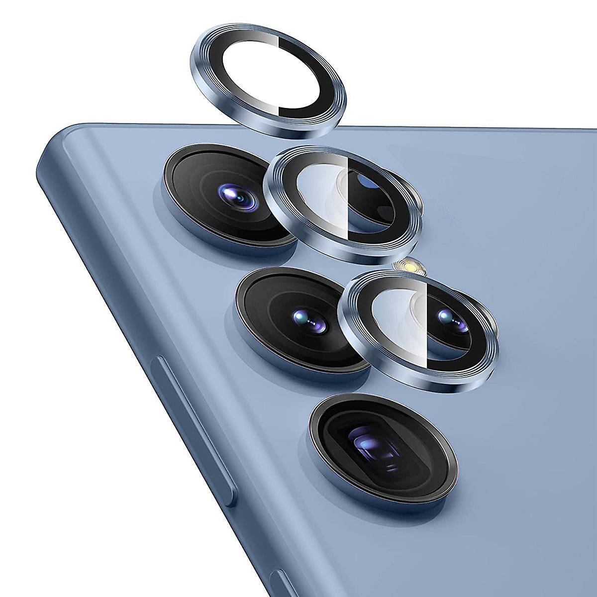 Für Samsung Galaxy S23 FE 5G Aluminium Ring Kamera + H9 Tempered Glas