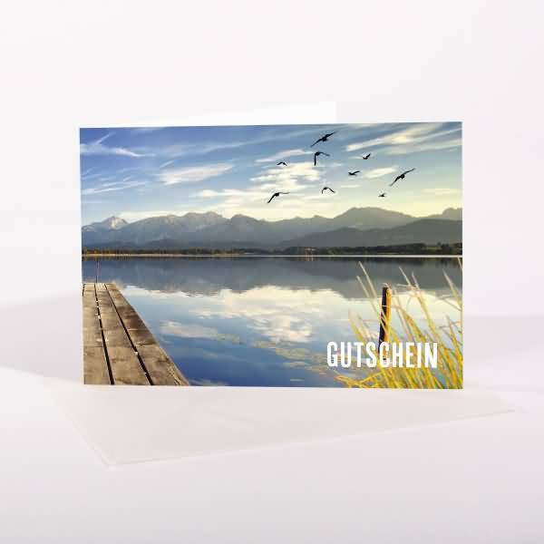 Gutscheinkarte Set A6 12+12 Stück Mountain landscapes by seasons 300g
