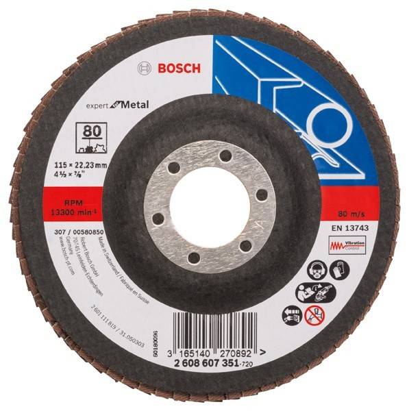 Bosch Power Tools Fächerschleifscheibe 2608607351