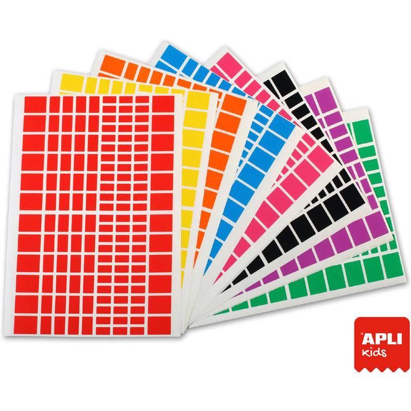 APLI kids Sticker "Rechteck", auf Bogen,Großverpackung
