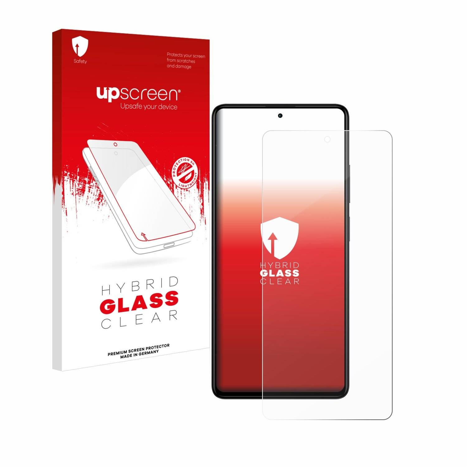 upscreen Hybrid Glas Panzer-Folie für Xiaomi Redmi Note 12