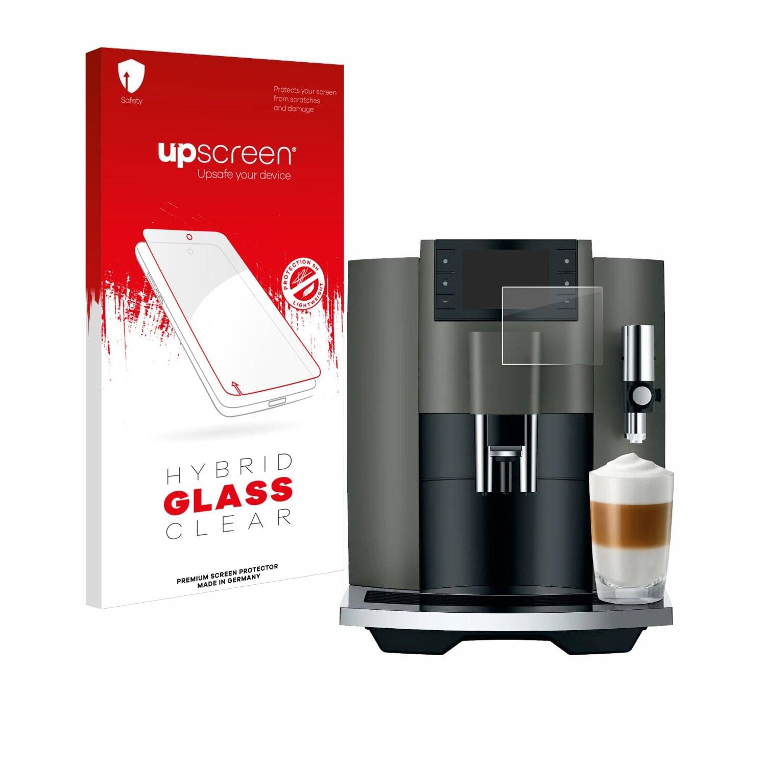 upscreen Hybrid Glas Panzer-Folie für Jura E8