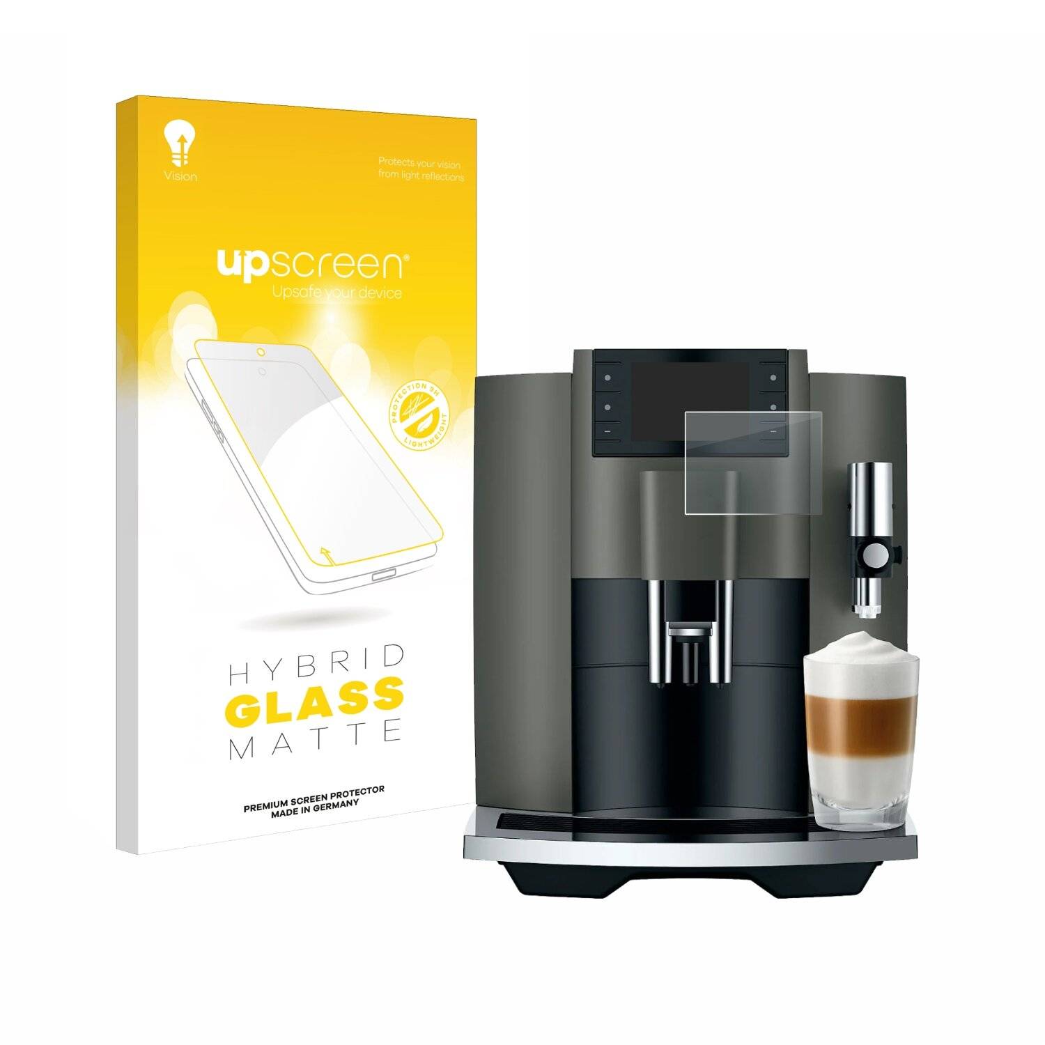 upscreen Hybrid Glas Matt Panzer-Folie für Jura E8