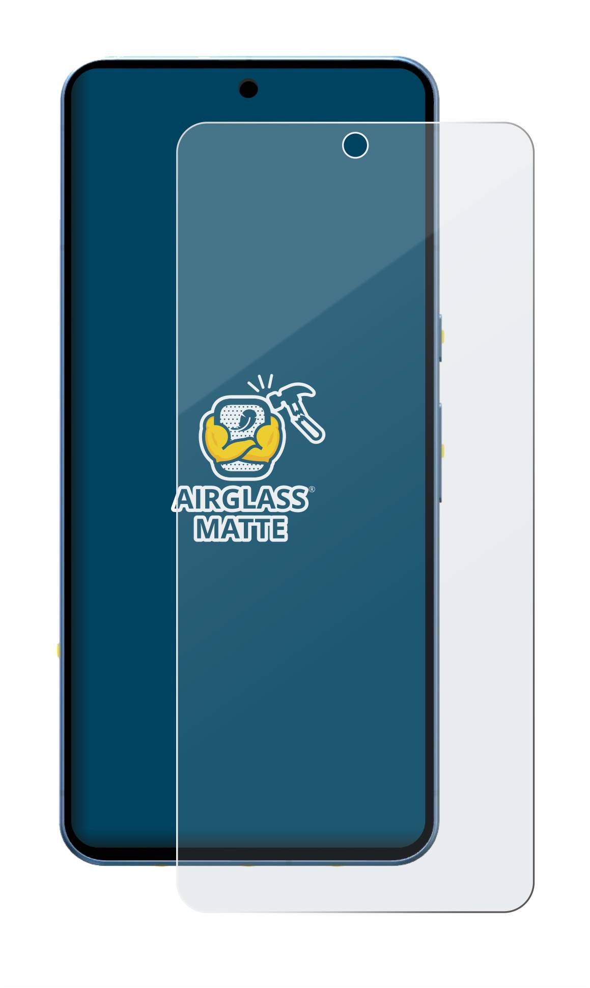 BROTECT AirGlass Matt Glas Panzer Folie für Google Pixel 8 Pro