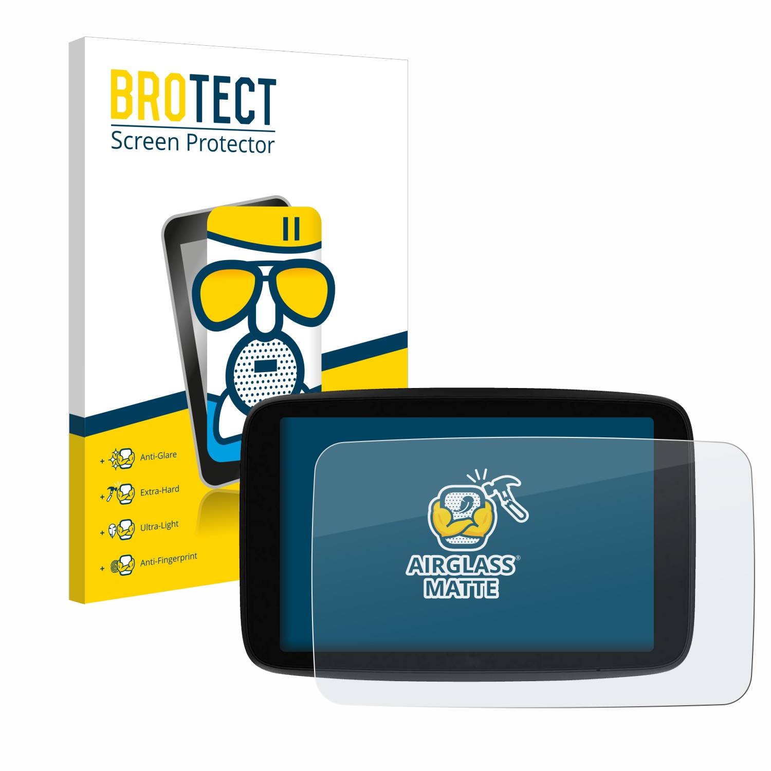 BROTECT AirGlass Matt Glas Panzer Folie für TomTom GO Superior 7