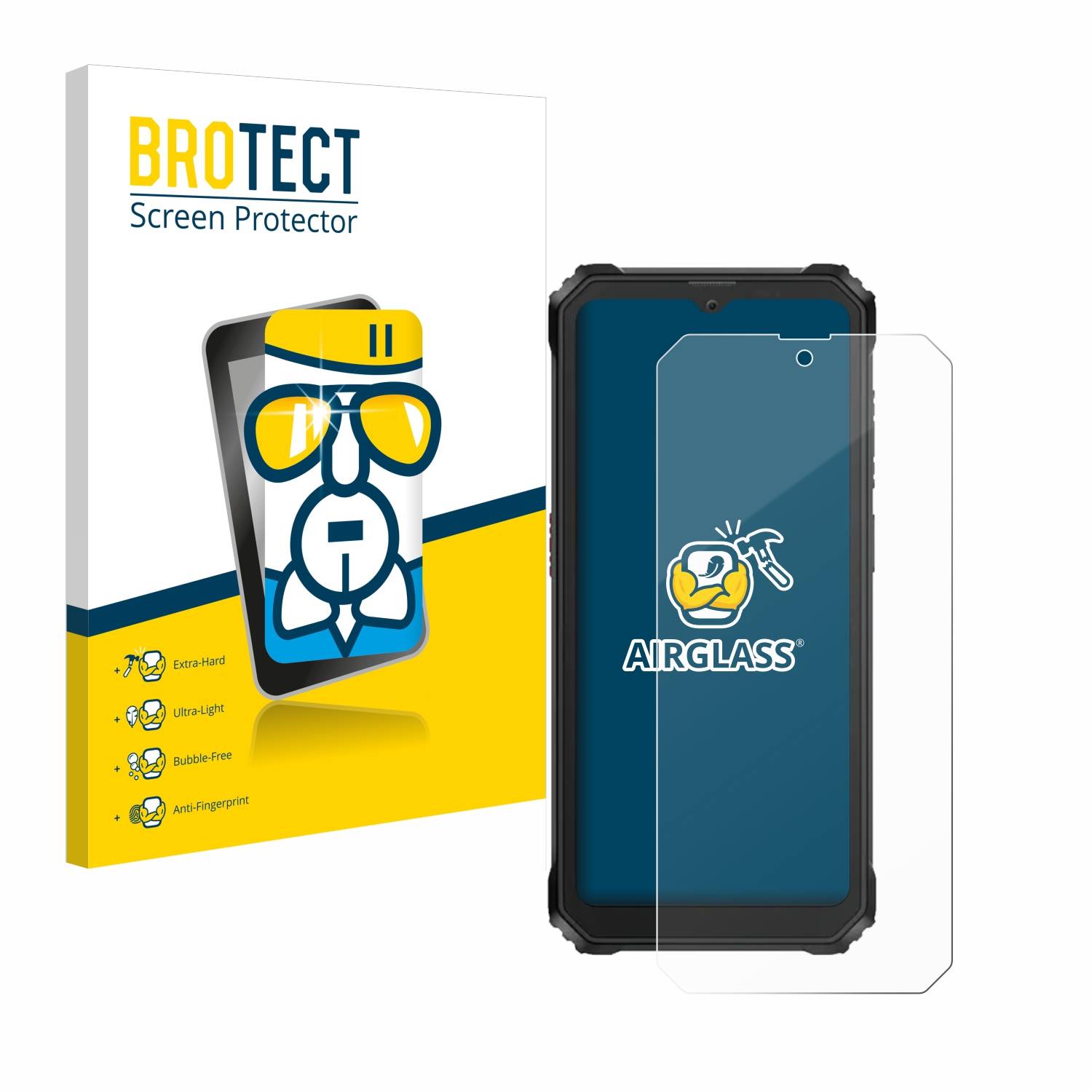 BROTECT AirGlass Glas Panzer-Folie für Blackview BV6200 - Schutzglas