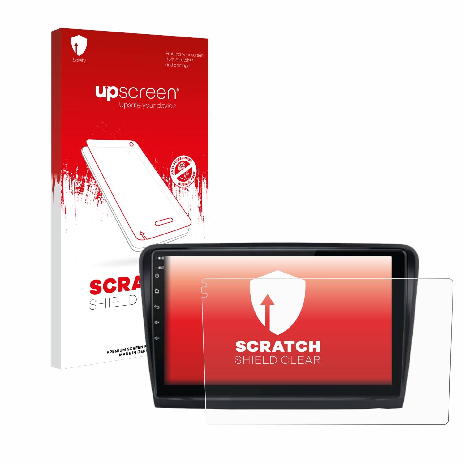 upscreen Scratch Shield Schutzfolie für Junsun V1 Plus 10 Skoda Octavia 2 2008 - 2013