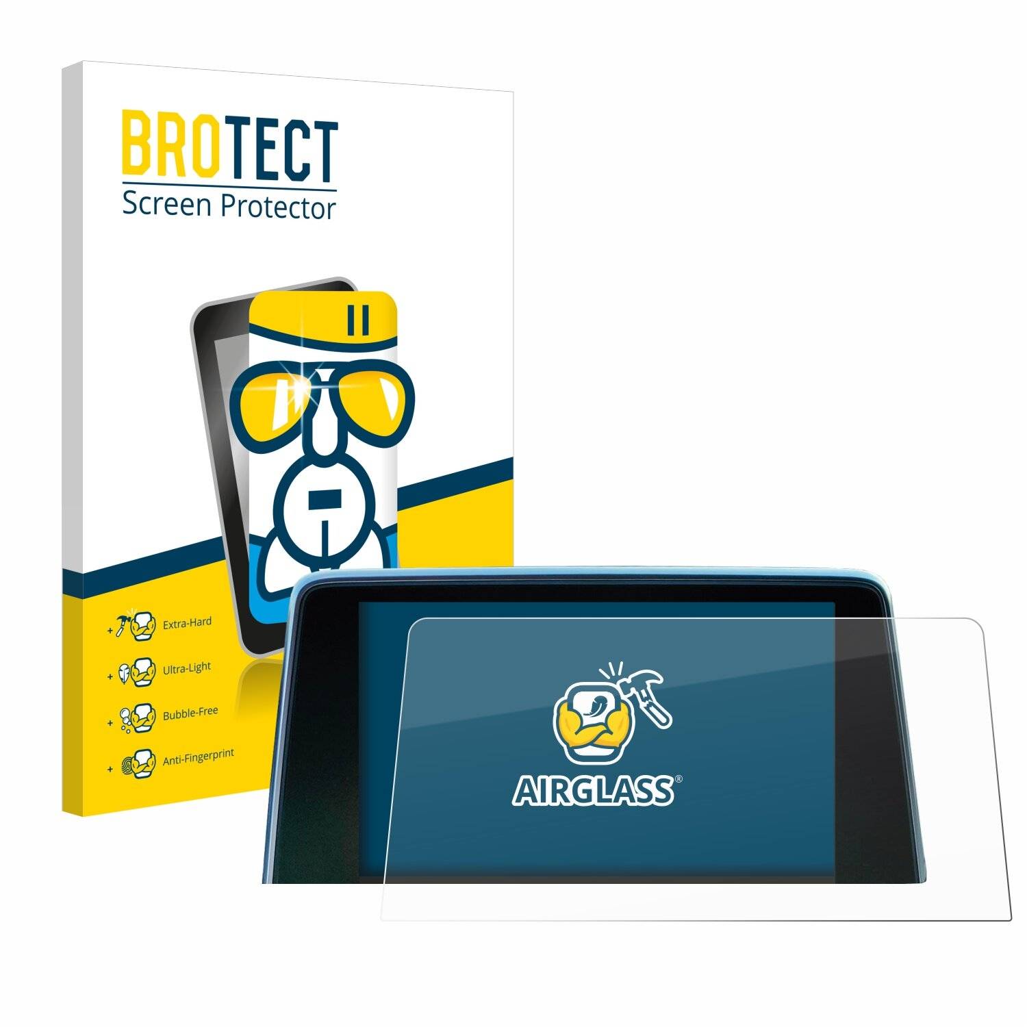BROTECT AirGlass Glas Panzer-Folie für Peugeot 3008 2016 - 2020 -