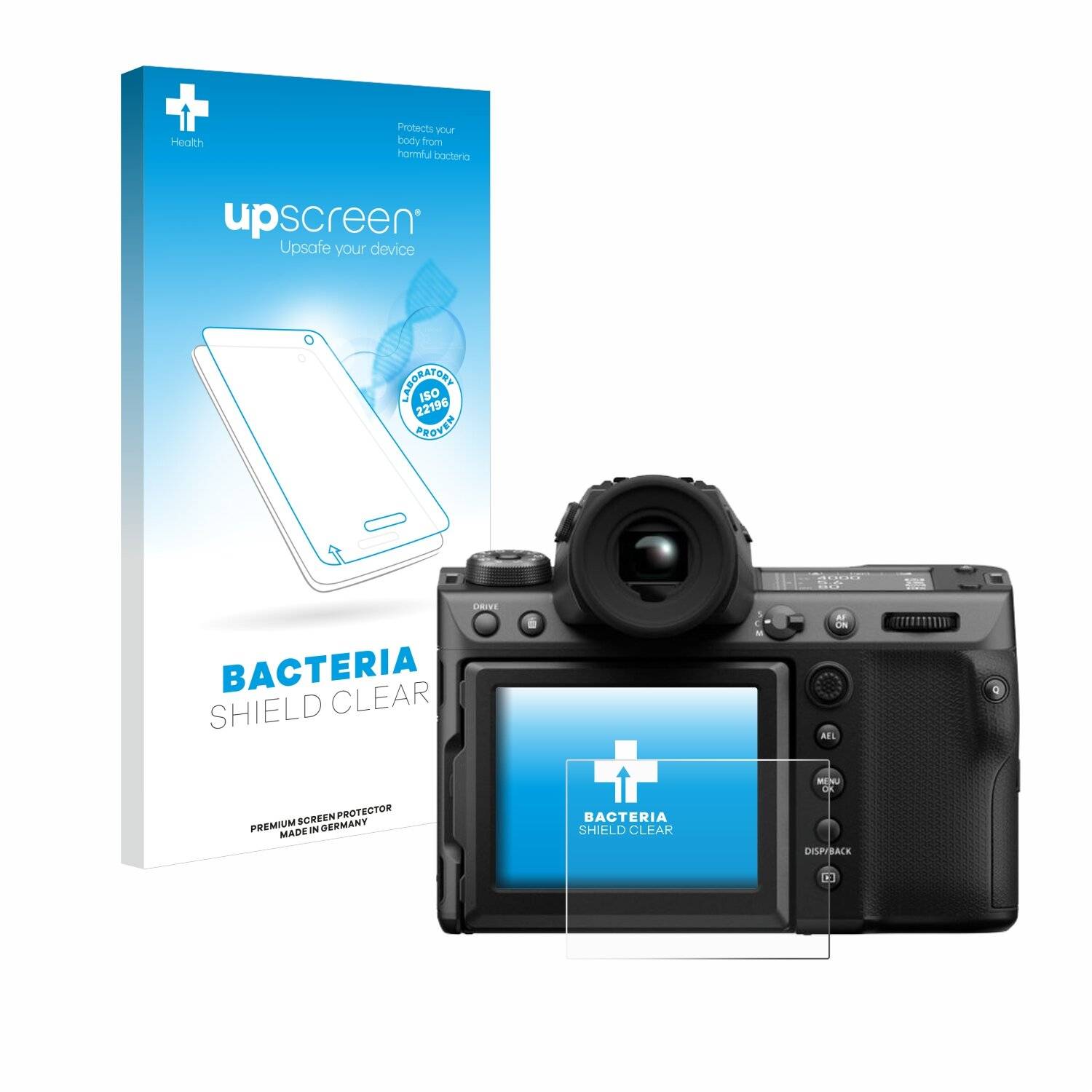 upscreen Bacteria Shield Schutzfolie für Fujifilm GFX100 II -