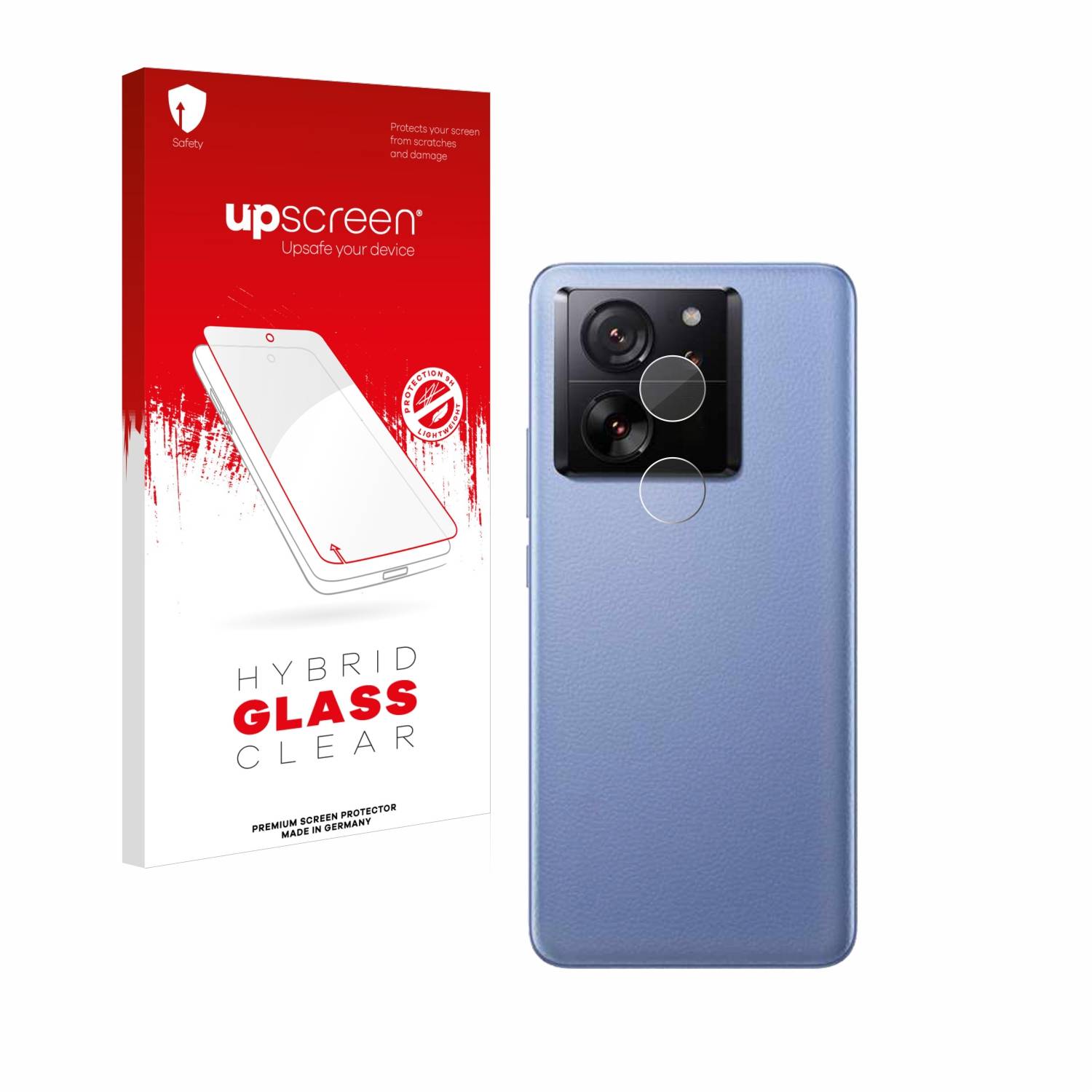 upscreen Hybrid Glas Panzer-Folie für Xiaomi 13T Pro (NUR Kameraschutz)