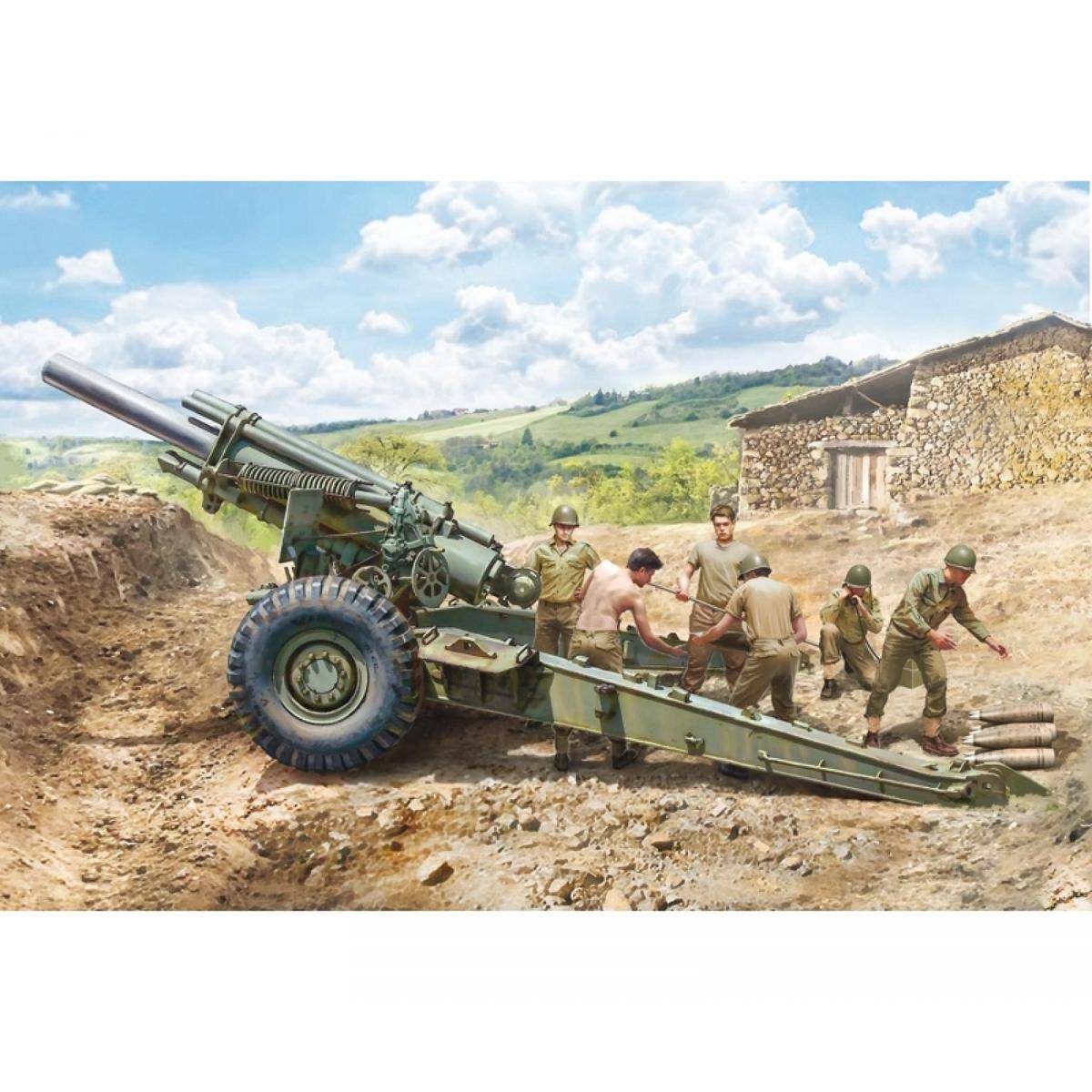 510006581 - Modellbausatz,1:35 M1 155mm Howitzer mit Mannschaft
