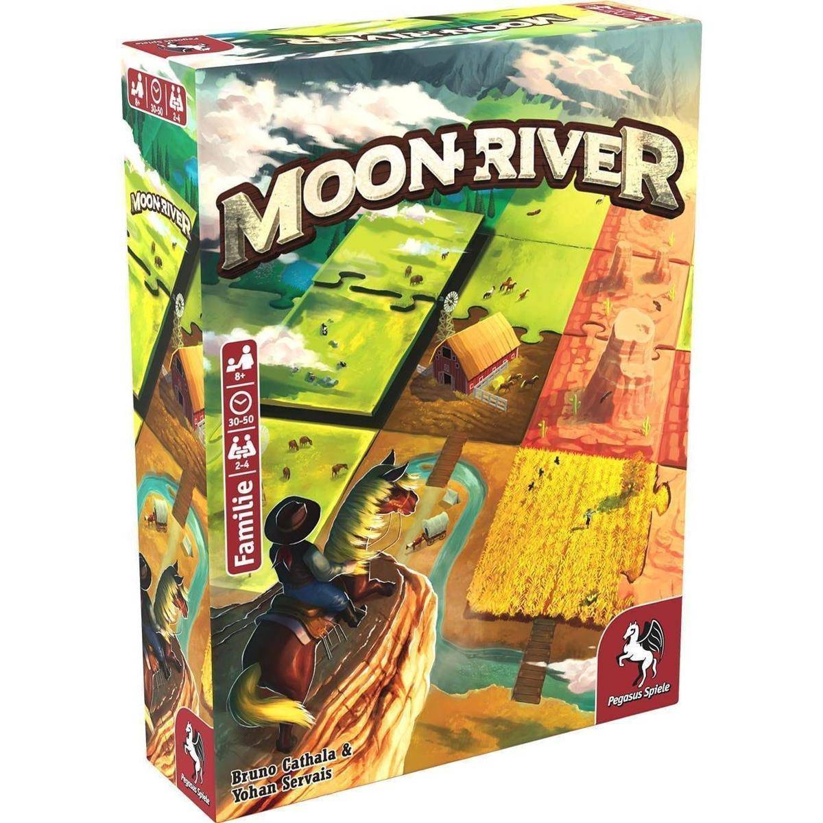 Moon River, Brettspiel, für 2-4 Spieler, ab 8 Jahren (DE-Ausgabe)