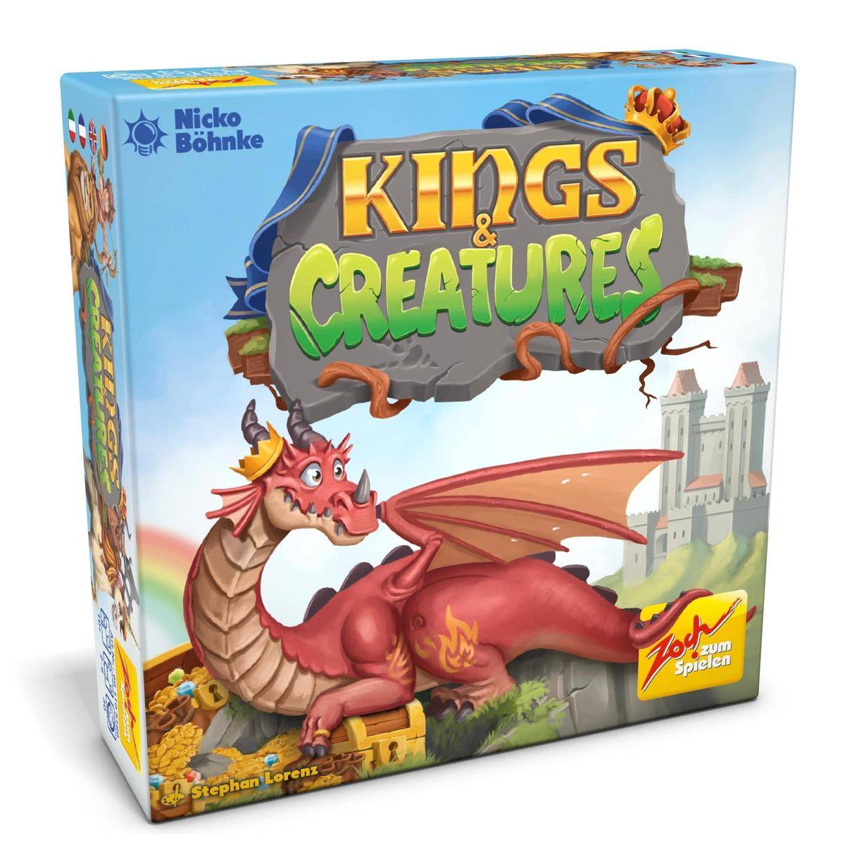 Kings & Creatures, Kartenspiel, für 2-6 Spieler, ab 10 Jahren (DE-Ausgabe)
