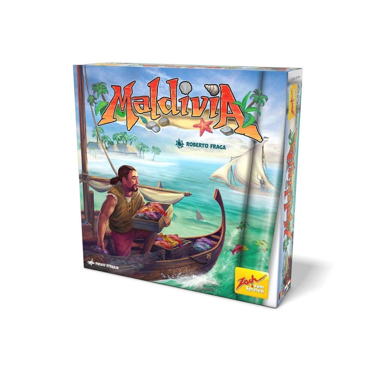 Maldivia, Brettspiel, für 2-4 Spieler, ab 8 Jahren (DE-Ausgabe)