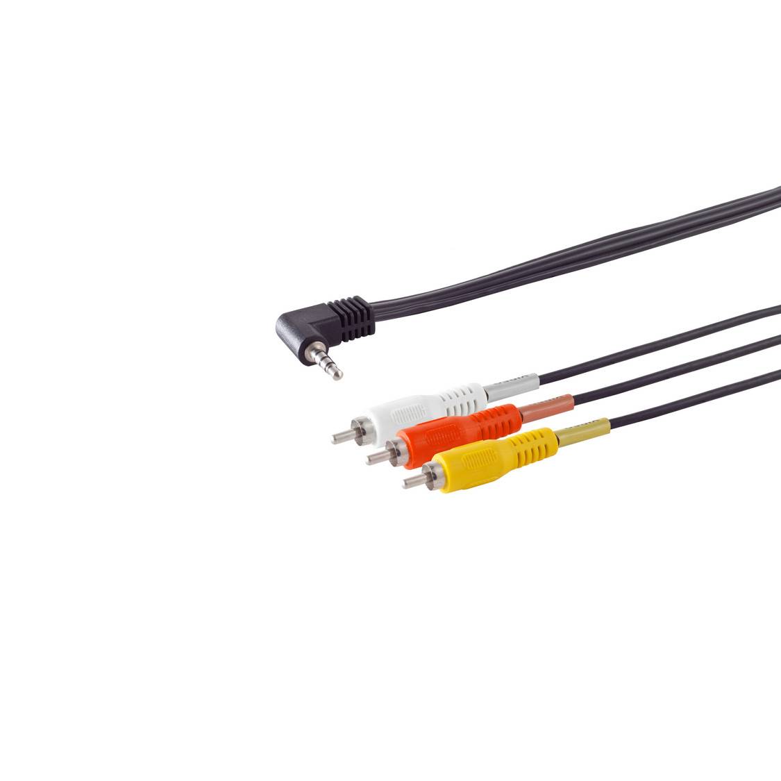 Klinkenstecker 3,5mm 4-pol./ 3 Cinchstecker 1,5m