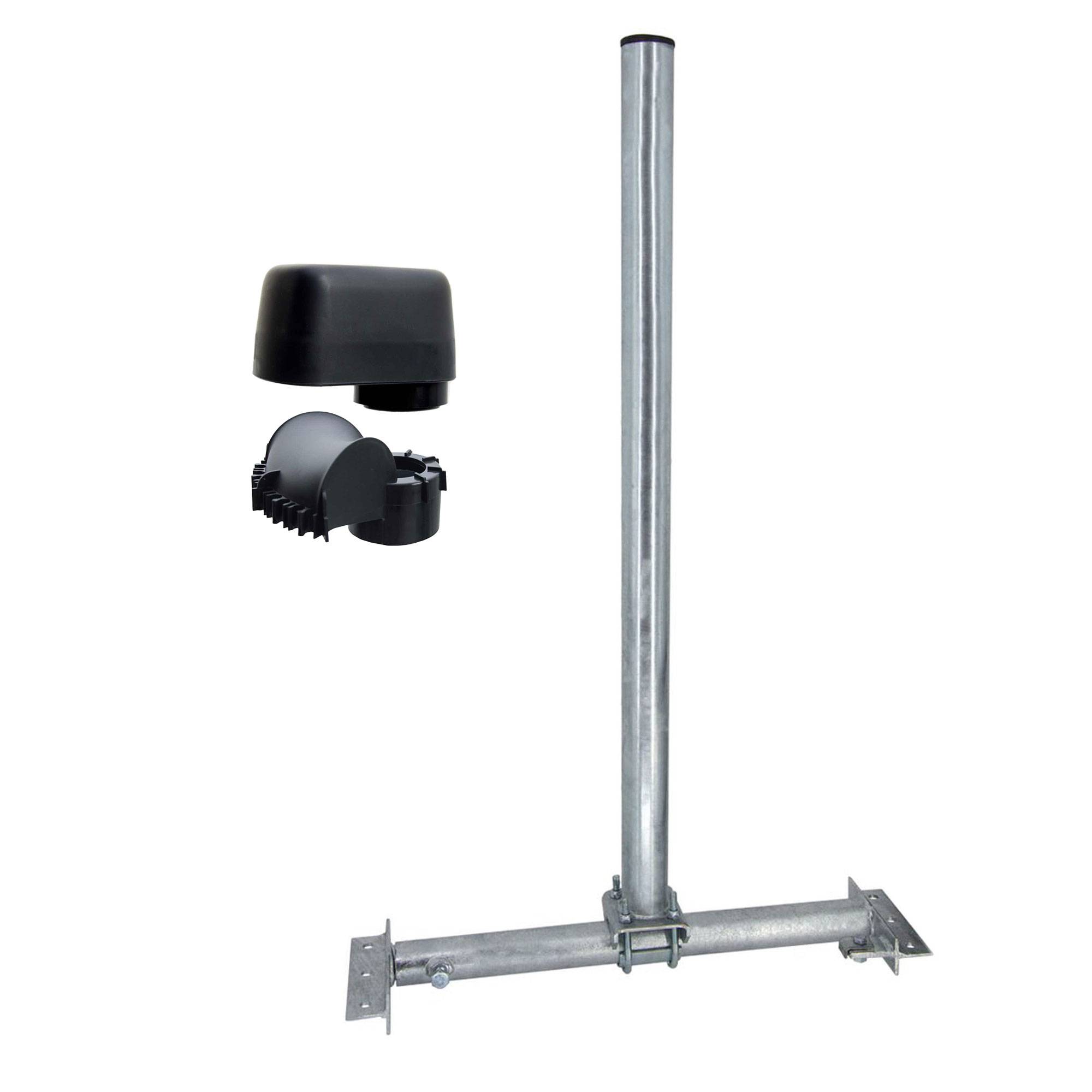 PremiumX Dachsparrenhalter SOLID X85-48 SAT Antenne Dach Halterung Dachsparrenmasthalter Kabeldurchführung Mastkappe