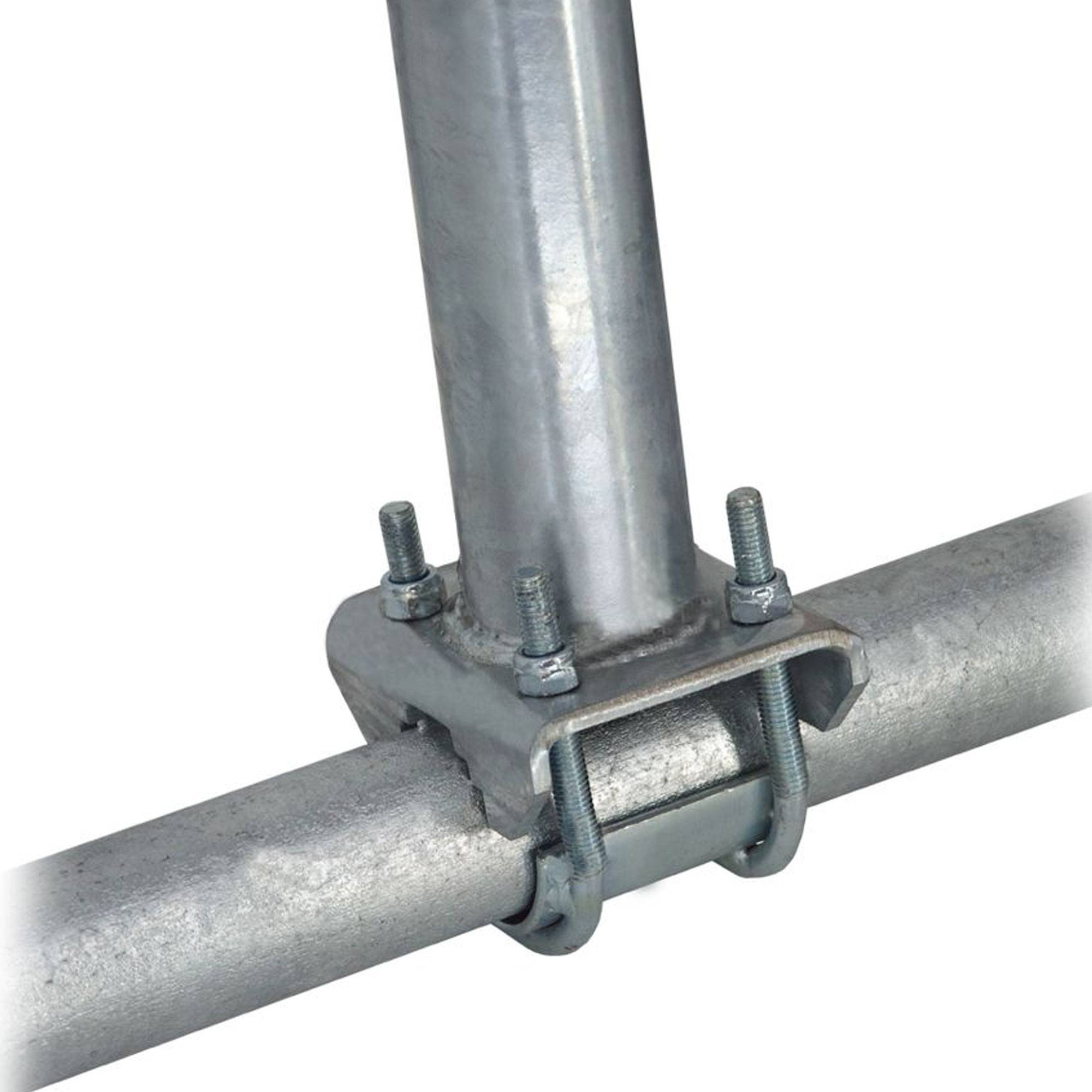 PremiumX SOLID X85-48 Dachsparrenhalter verzinkt Satellitenschüssel SAT Dach Halterung Dachsparrenmasthalter ALU Mastkappe