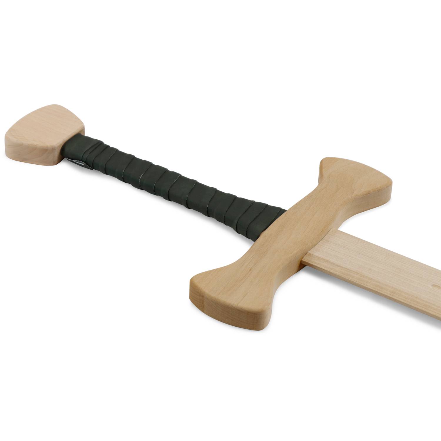 BestSaller 1005 Zweihand-Schwert Bärenschlag 107 cm, Griff grün umwickelt, natur/grün