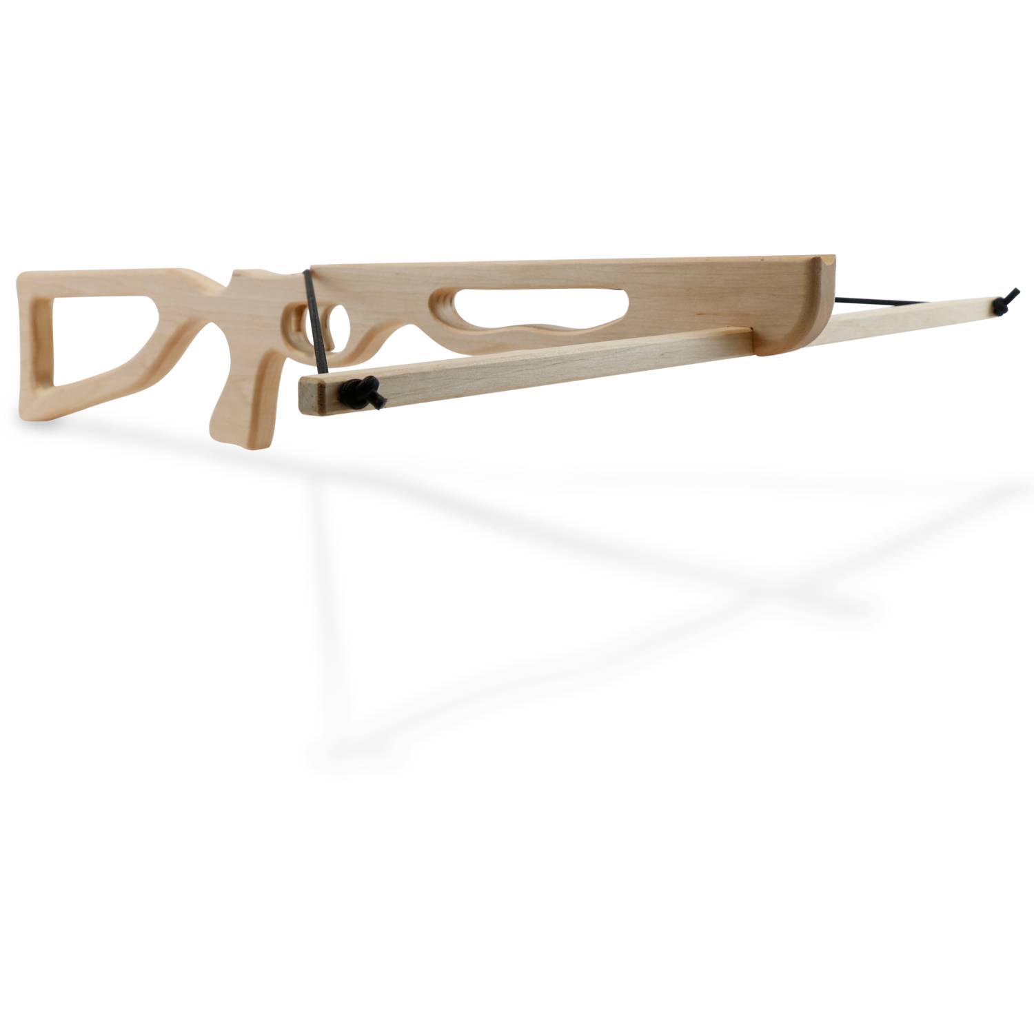 BestSaller 1218 Armbrust Wettkampf, Voll-Holz natur inkl. 3x Bolzen 1215, natur, 4-teilig (1 Set)