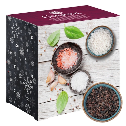Corasol Premium Salz & Pfeffer Adventskalender, die Gewürz Gourmet Geschenkidee für Männer (264 g) Corasol Premium Salz & Pfeffer Adventskalender, die Gewürz Gourmet Geschenkidee für Männer (264 g)
