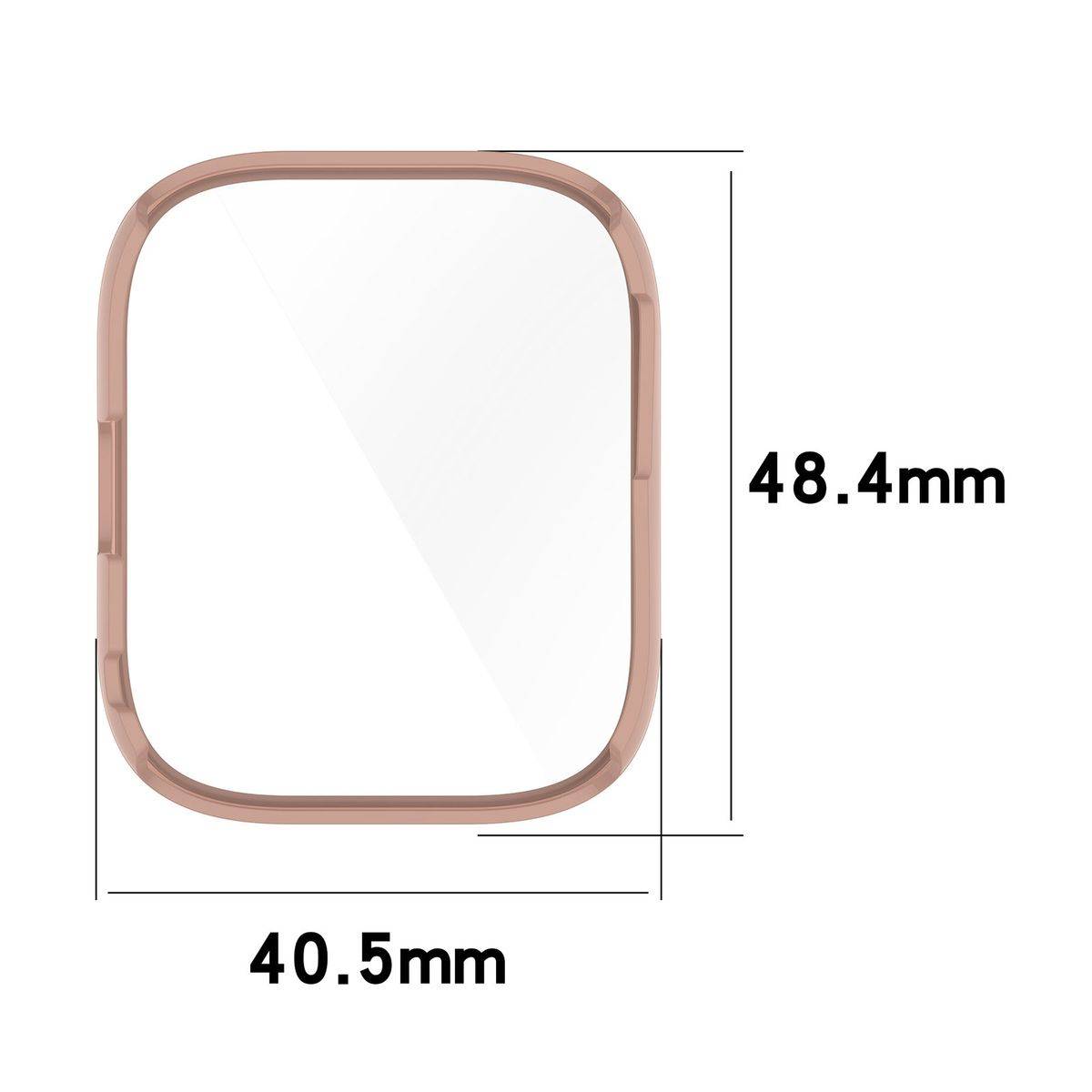 Für Amazfit Bip 5 Kunststoff Smart Watch Hülle mit Schutzglas Transparent