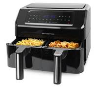 Emerio Smart Fryer AF-130376.1, Heißluftfritteuse, 7,2 l, 50 °C, 200 °C, 60 min, Doppel