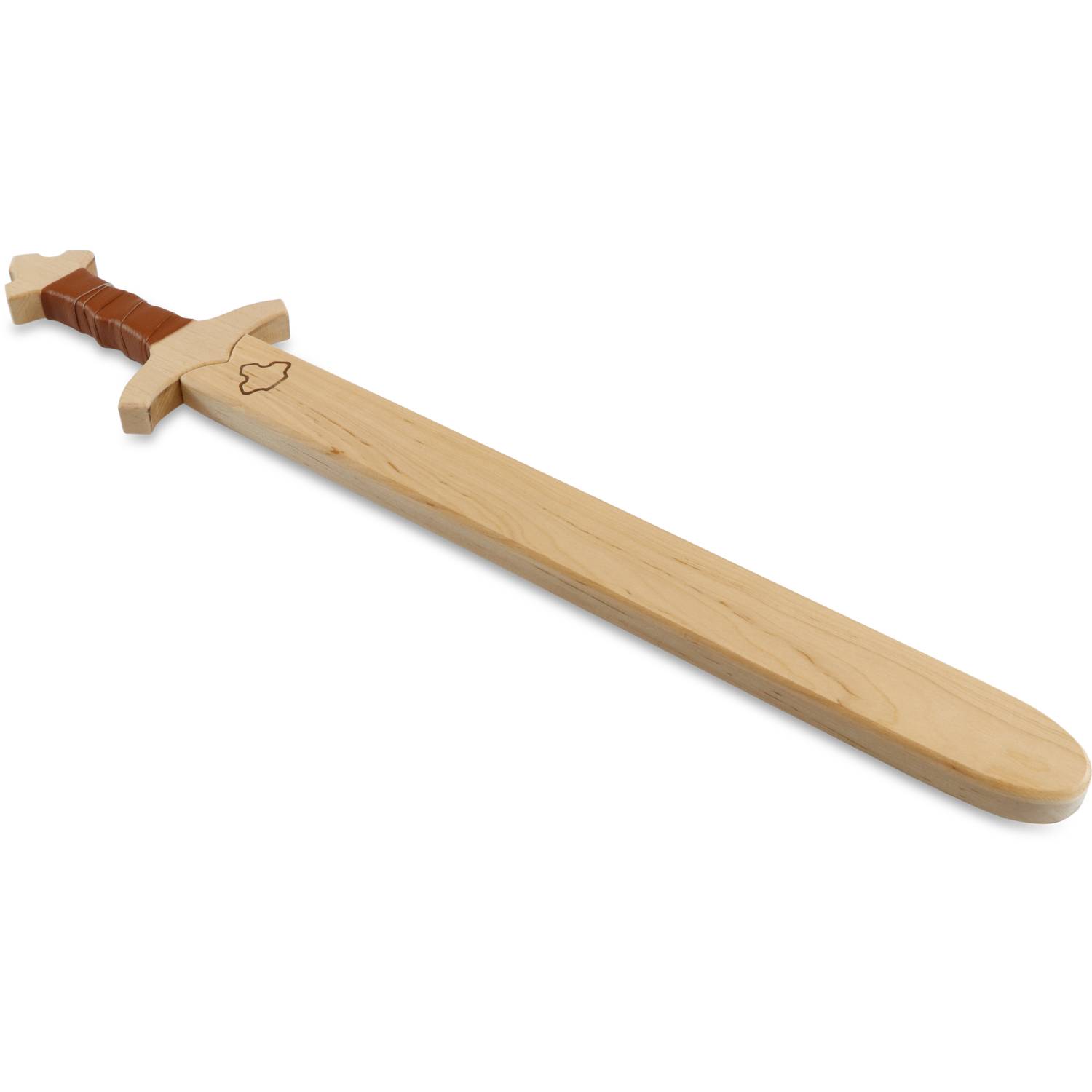 BestSaller 1020 Schwert Set mit Holzhülle König Edward 60 cm, braune Wickelung, natur, 2-teilig (1 Set)